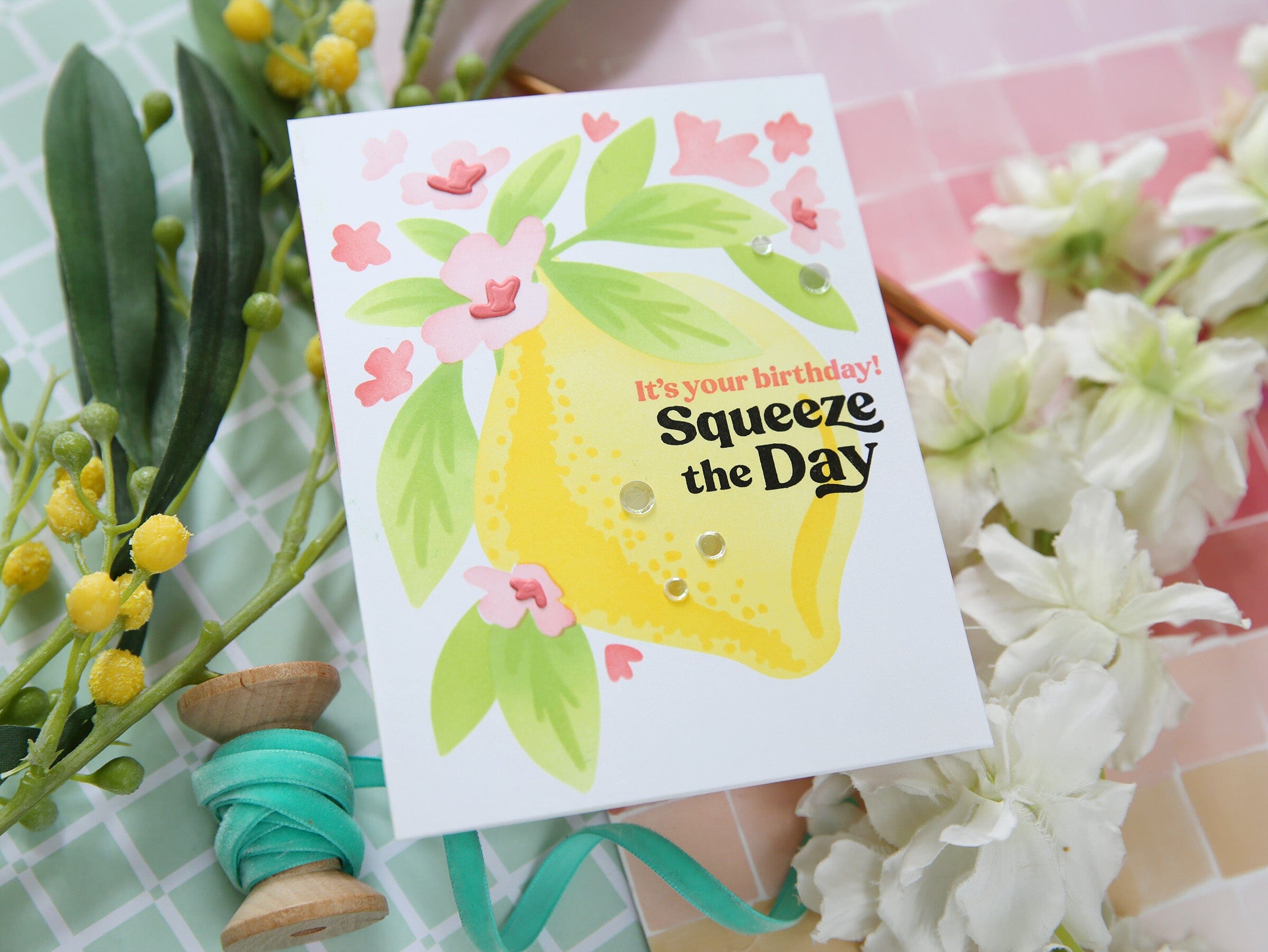 Squeeze the Day Sentiments Stamp Set