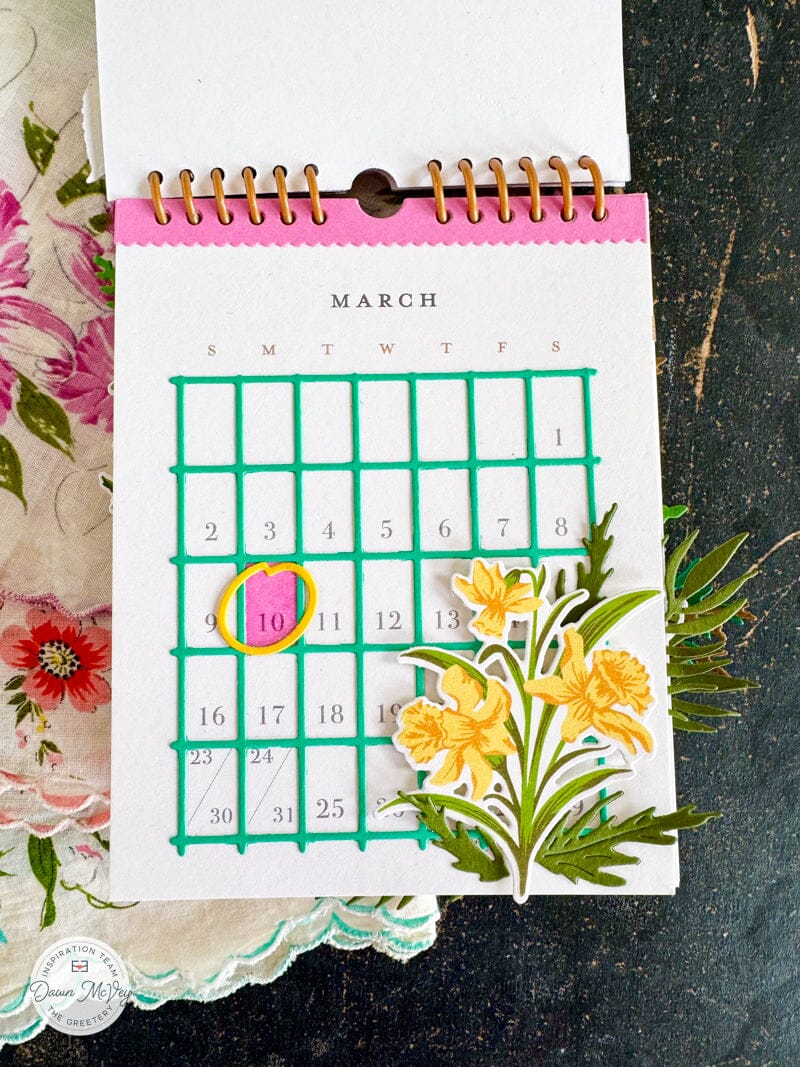Calendar Grid Die