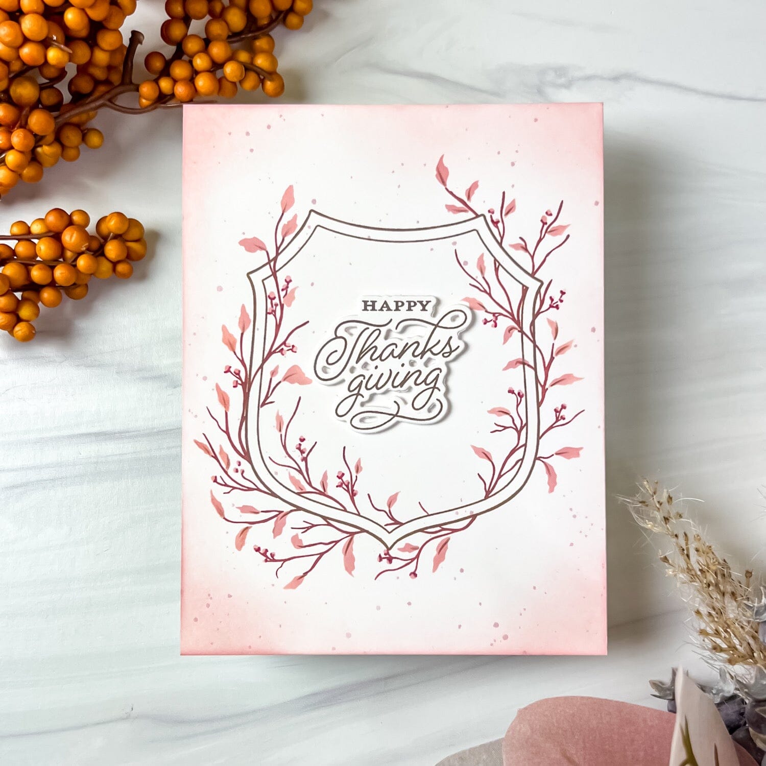 Autumn Crest Stamp + Stencil