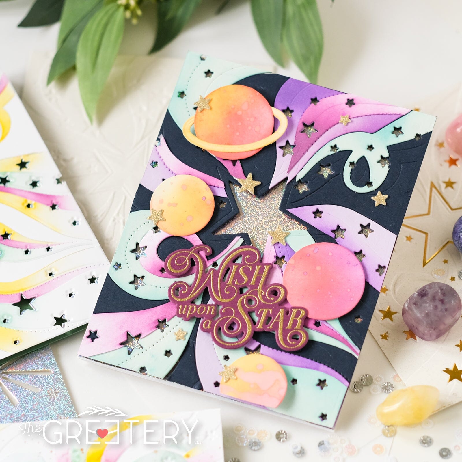 Star Stream Sentiments Stamp Set