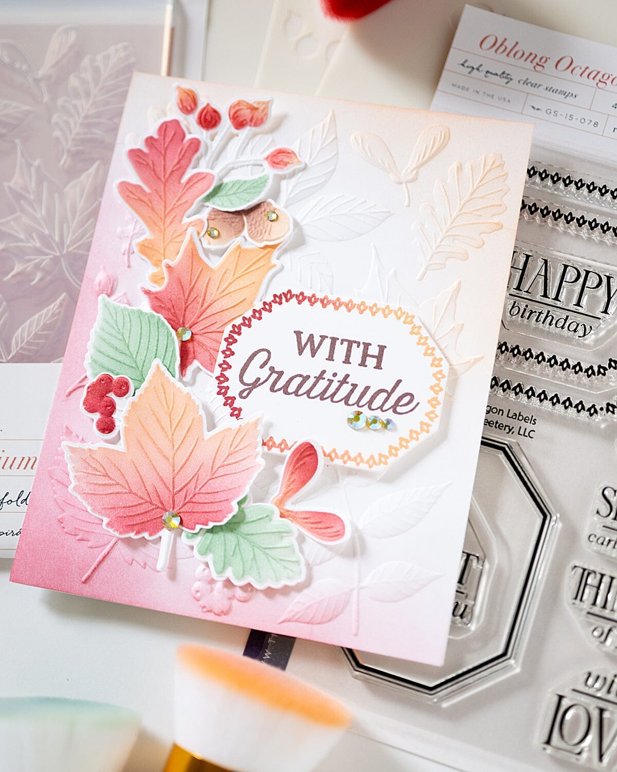 Autumn Herbarium Embossing Folder