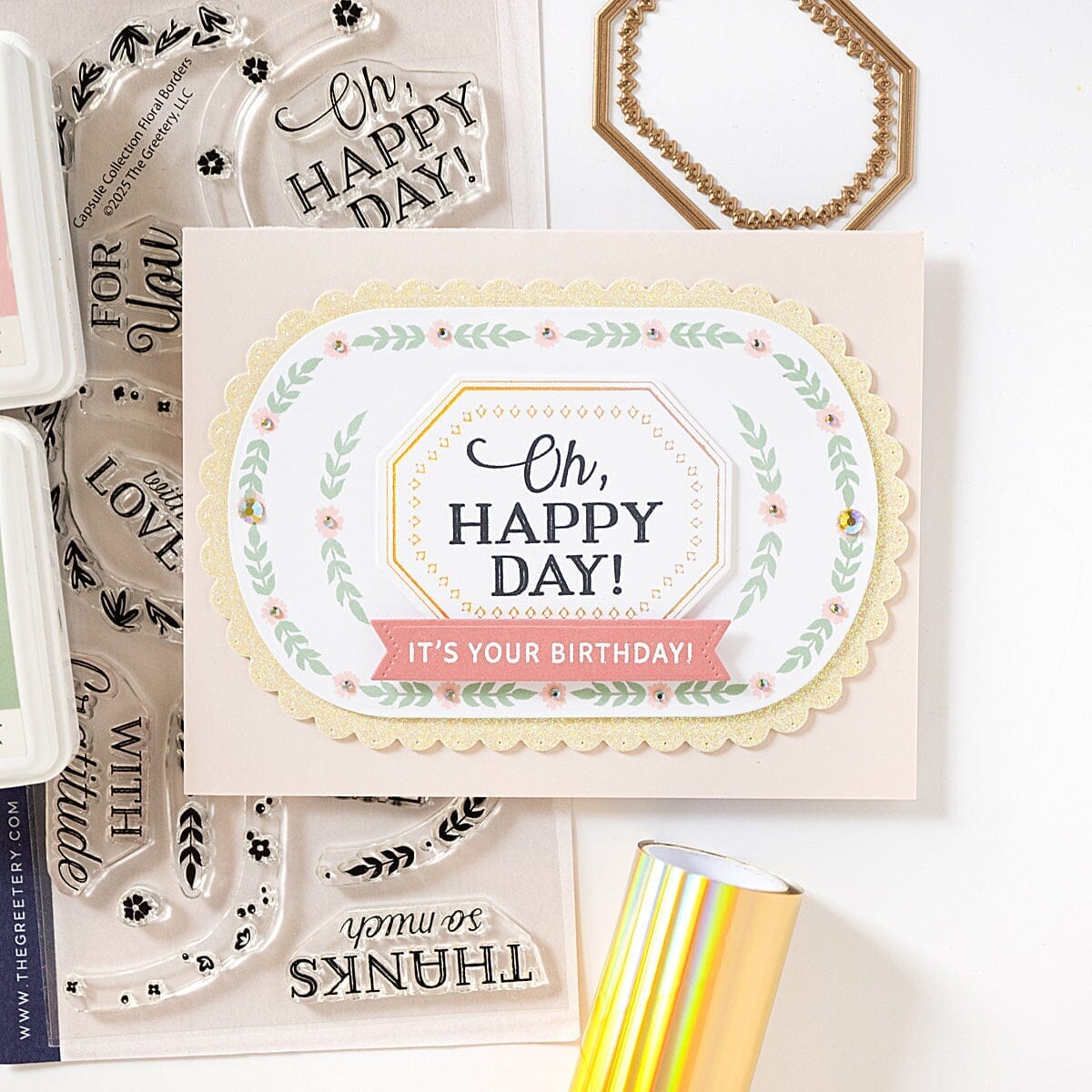 Capsule Collection Floral Borders Stamp Set