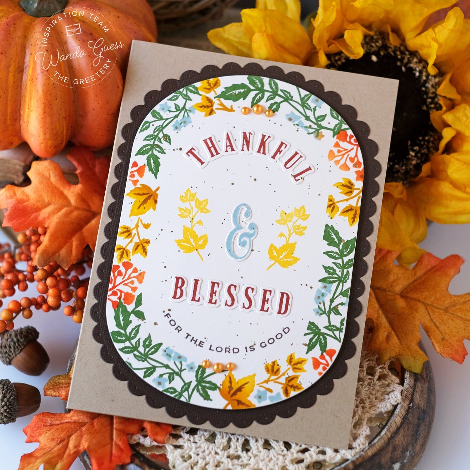 Thankful & Blessed Stamp + Stencil