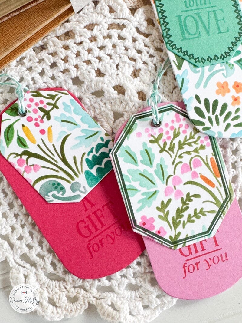 Oblong Octagon Labels Stamp Set