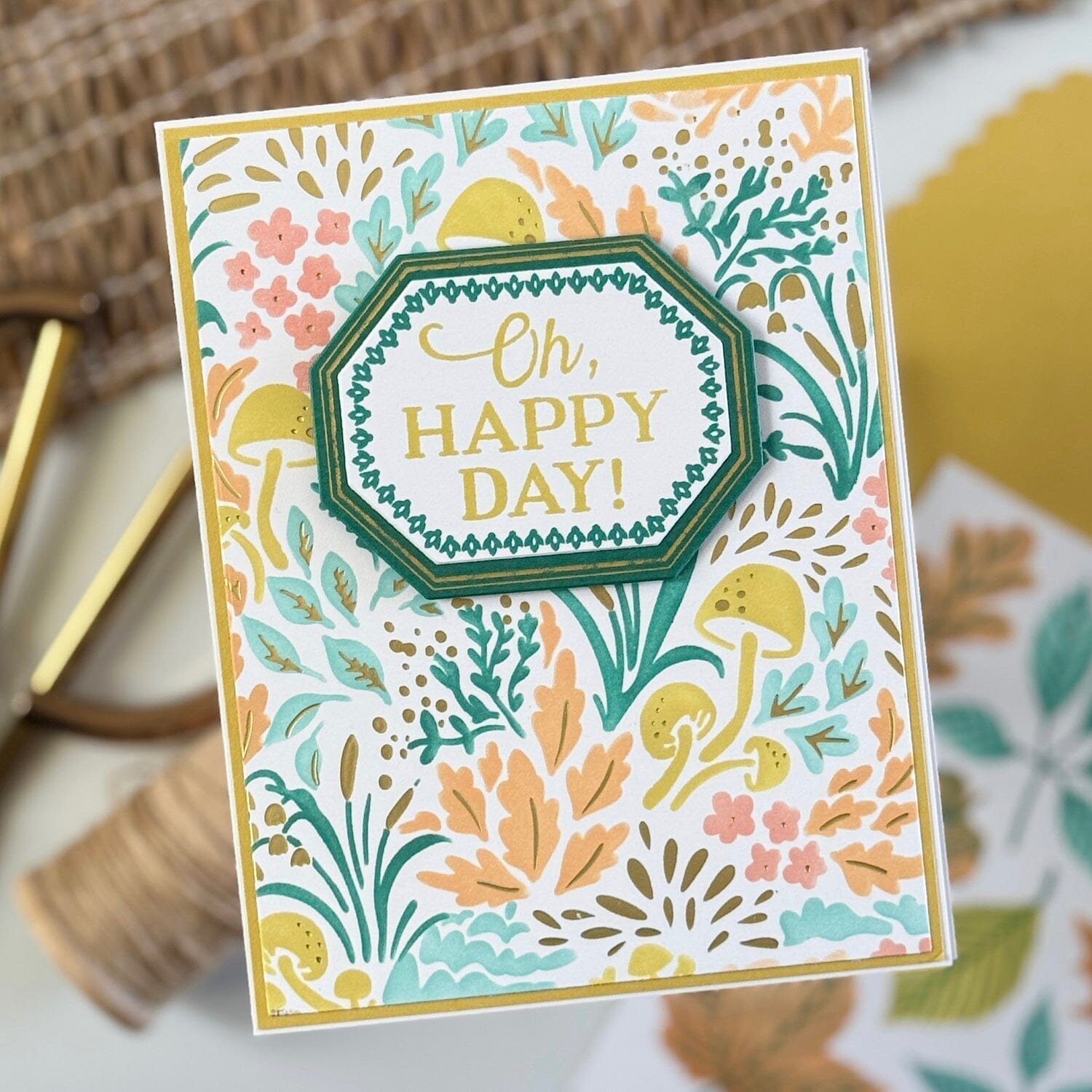 Oblong Octagon Labels Stamp Set