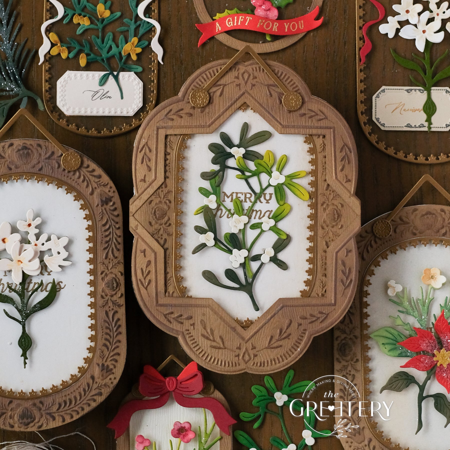 Bigger Holiday Botanicals: Mistletoe Die