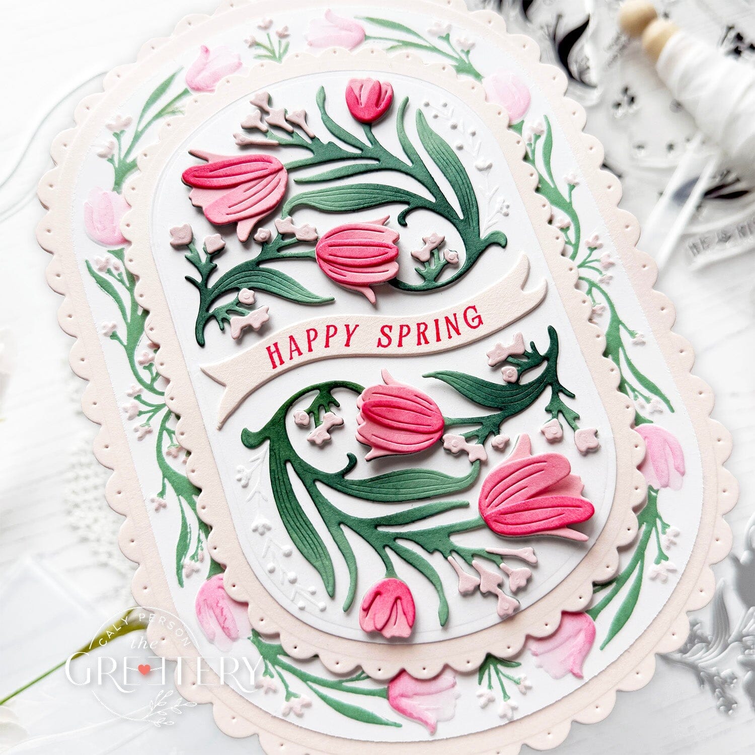 Tangled Tulips Embossing Folder