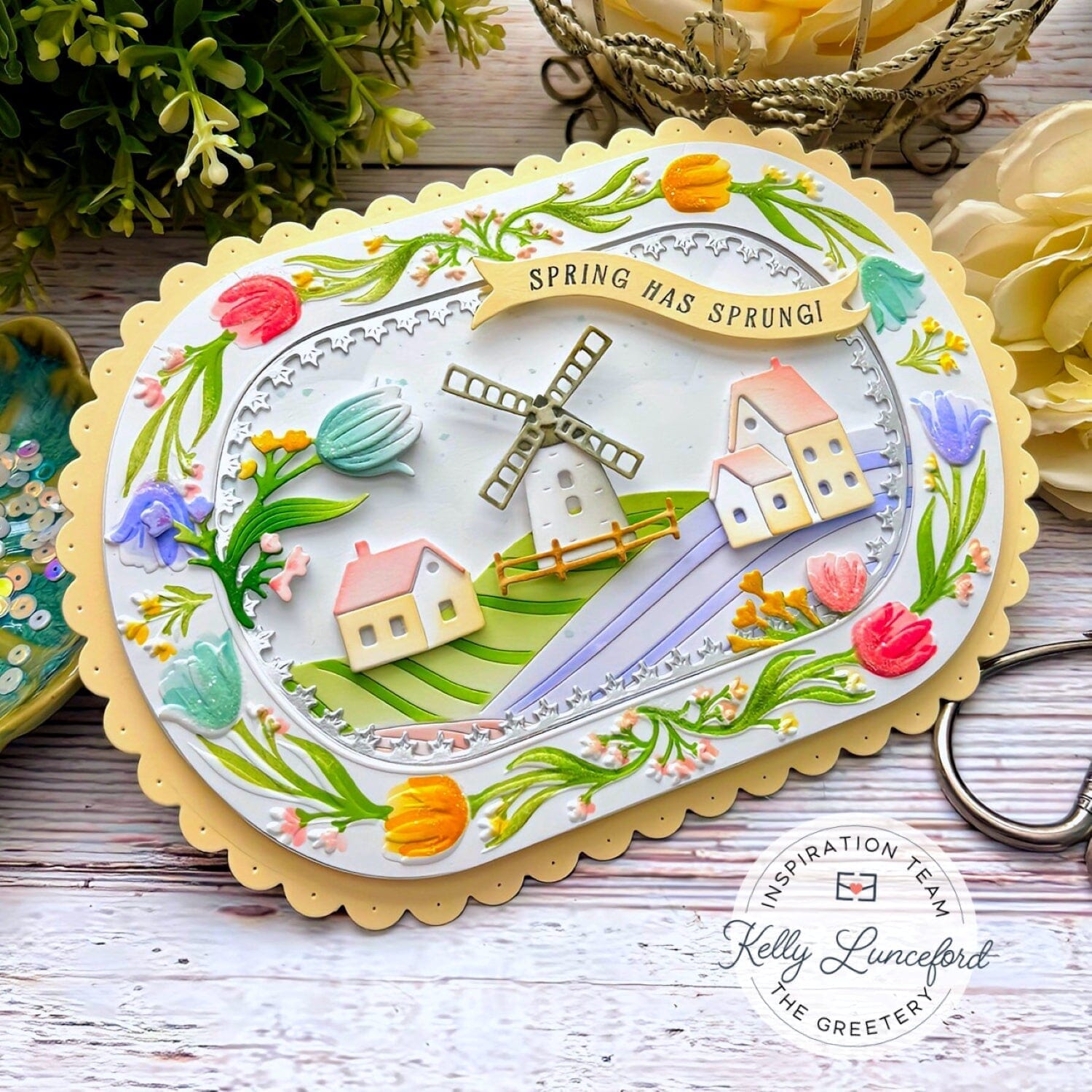 Tangled Tulips Embossing Folder