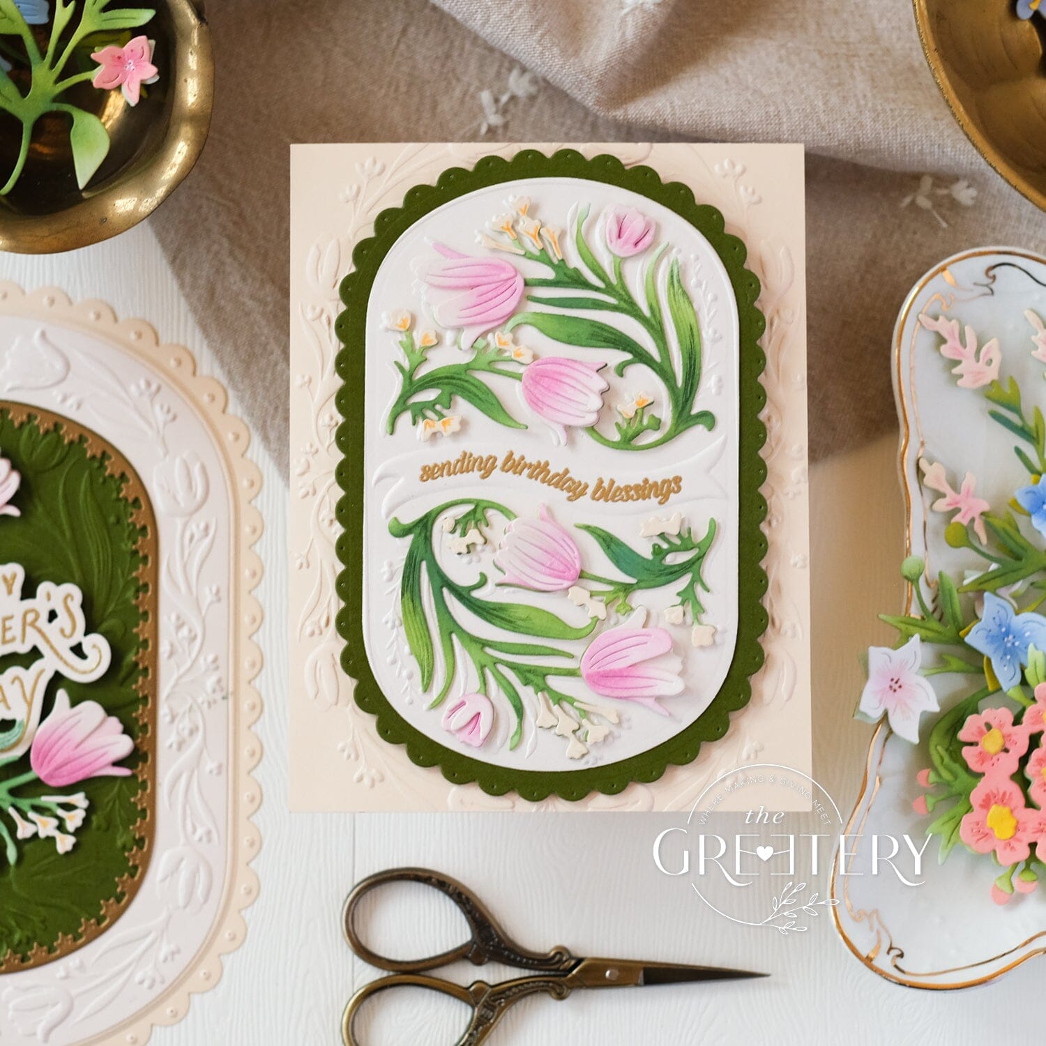 Tangled Tulips Embossing Folder