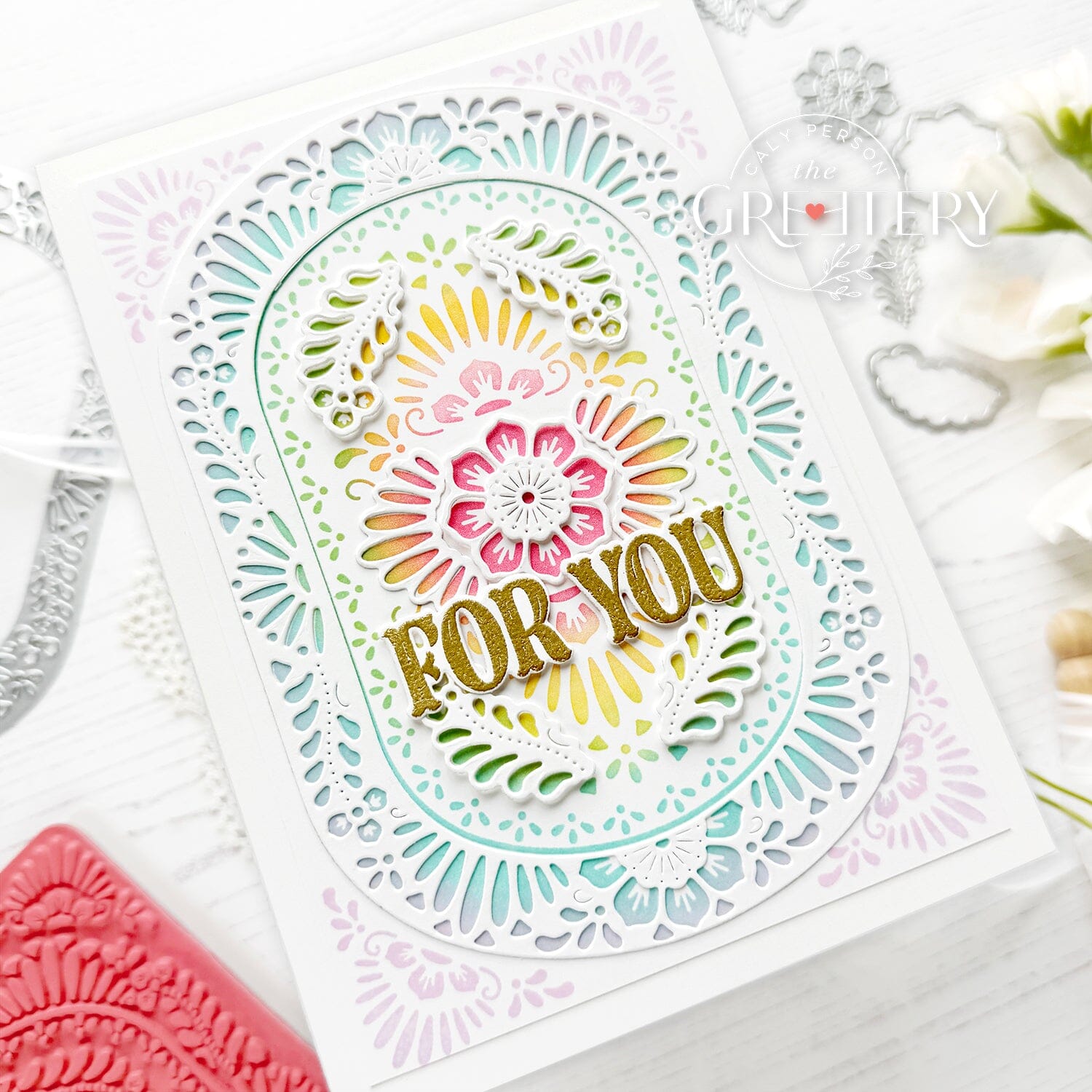 Pretty Picado Sentiments Stamp Set