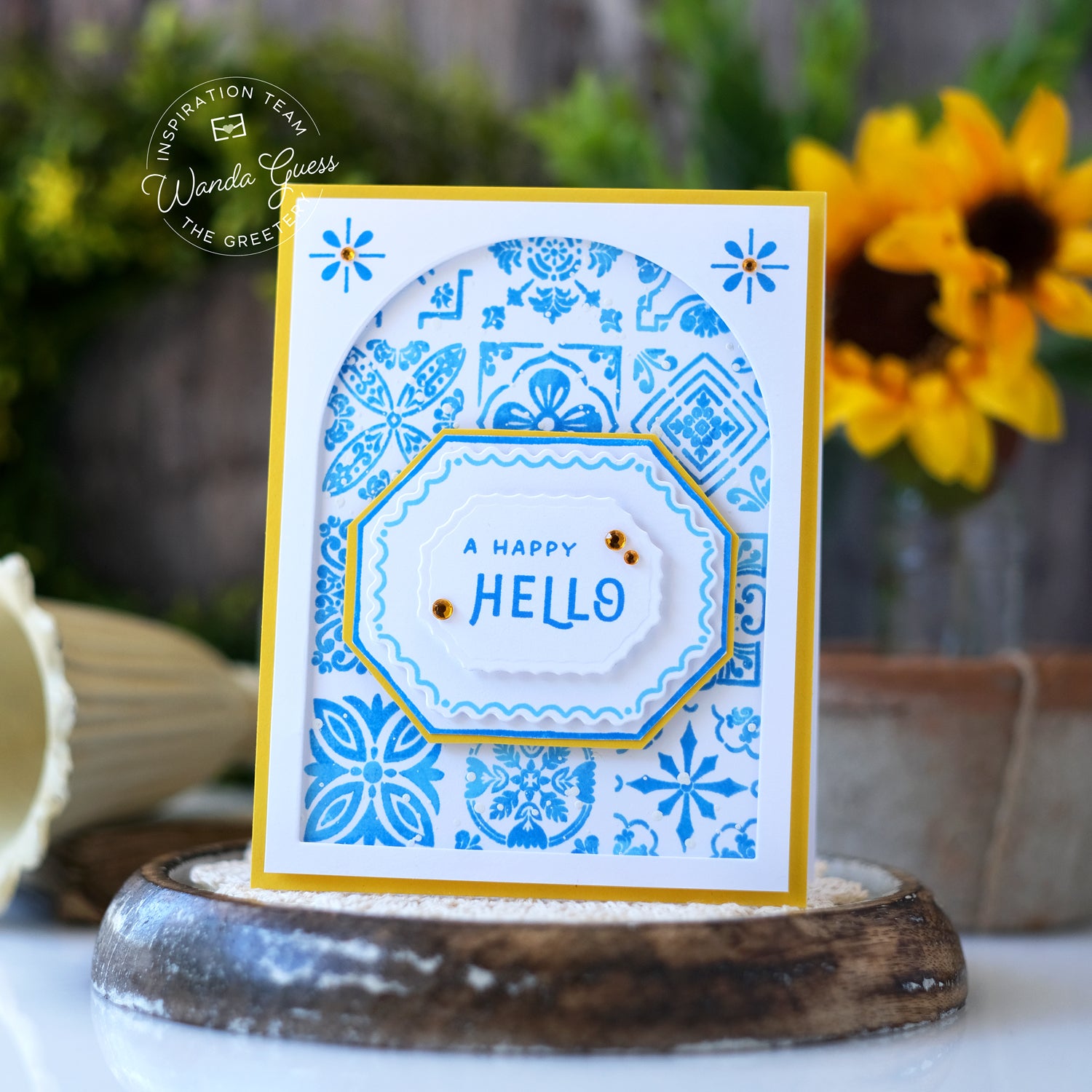 Tile Style Background Stamp