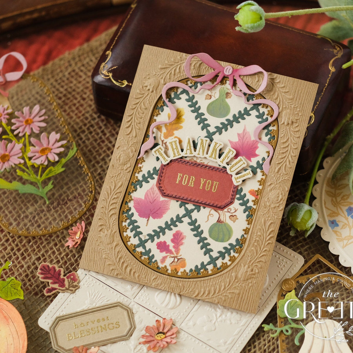 Bitty Autumn Botanicals Stamp + Stencil