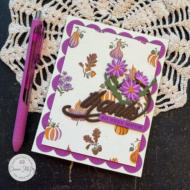 Bitty Autumn Botanicals Stamp + Stencil