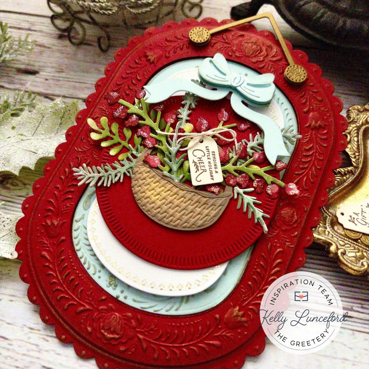 Brimming Baskets Embossing Folder