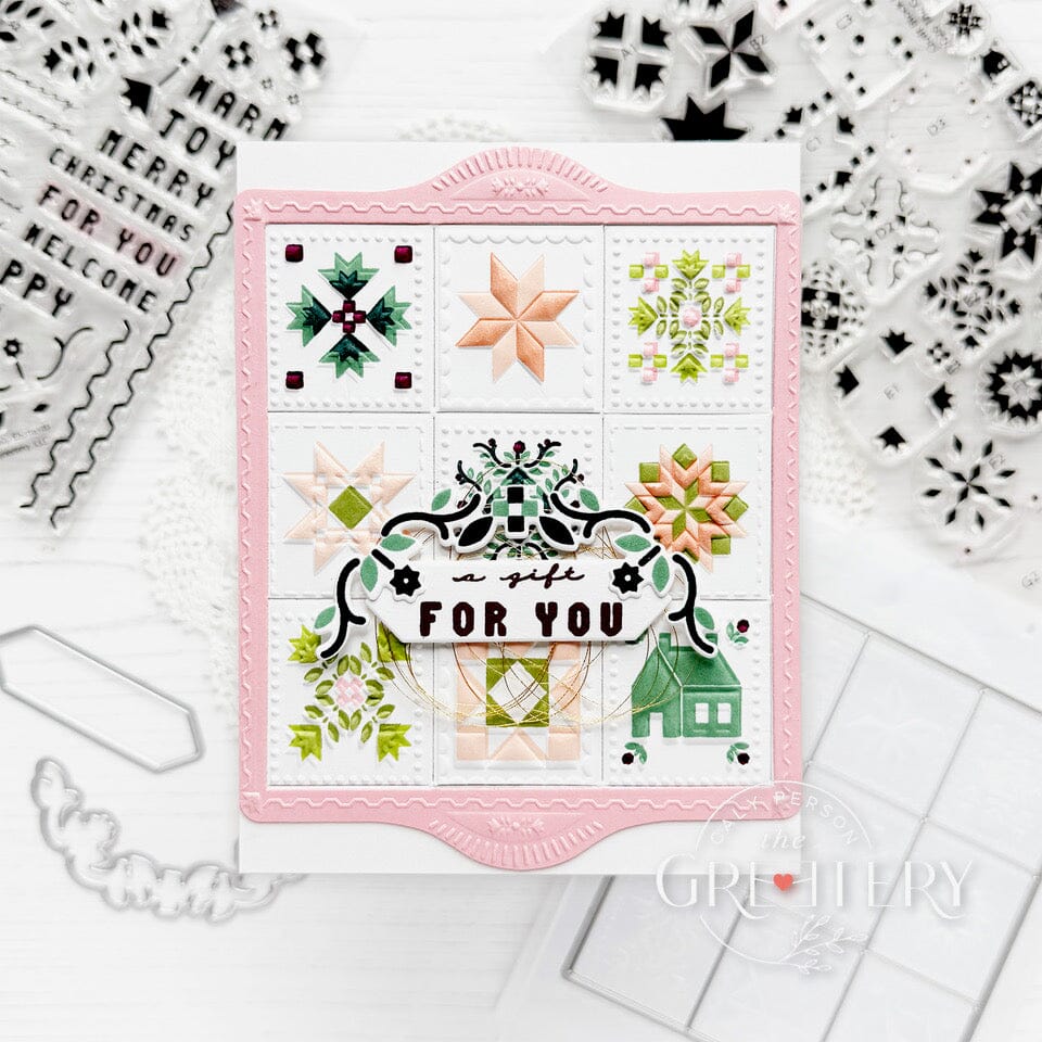 Shortbread Shapes: Rectangle Quilt Blocks Embossing Folder