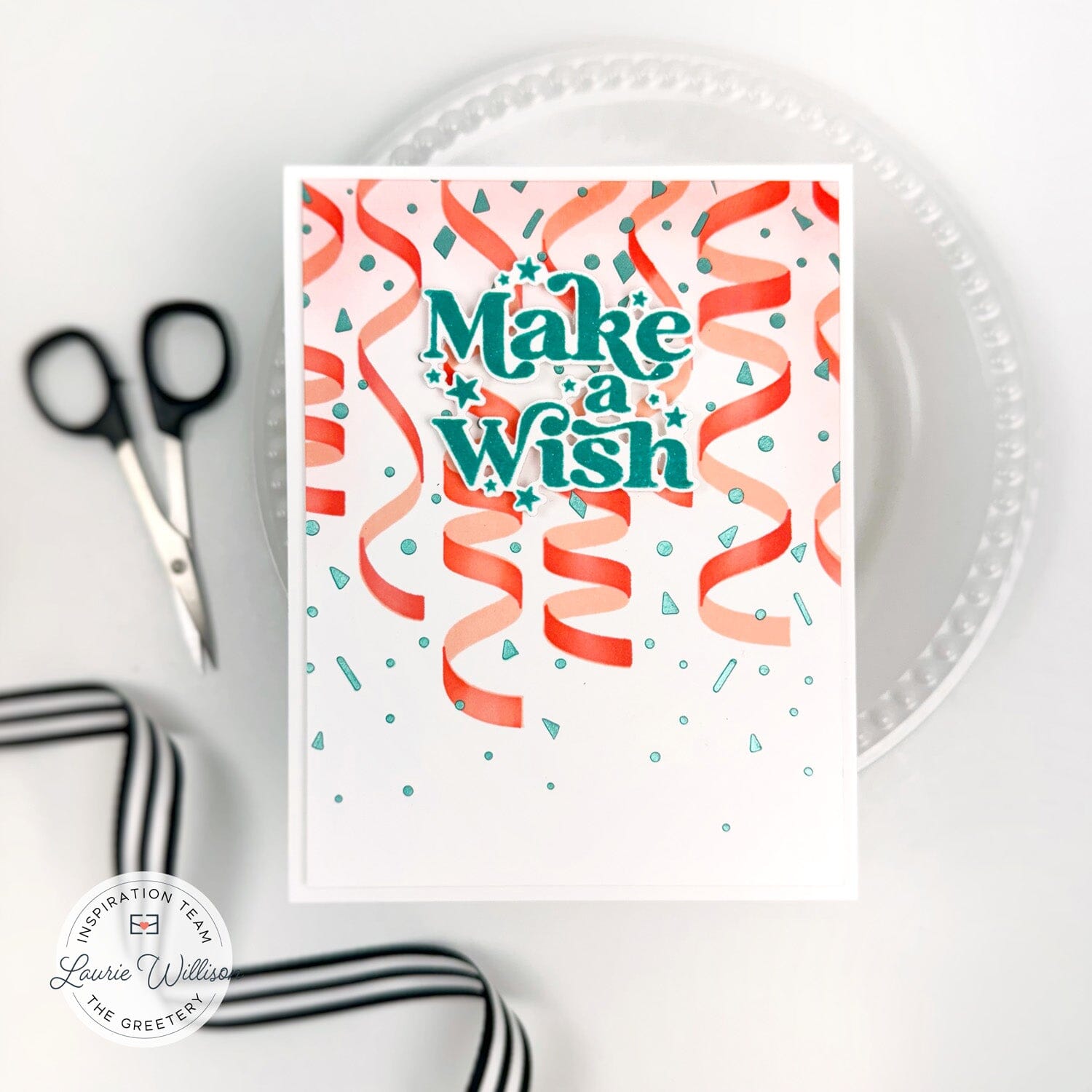 Celebration Streamers Stamp + Stencil