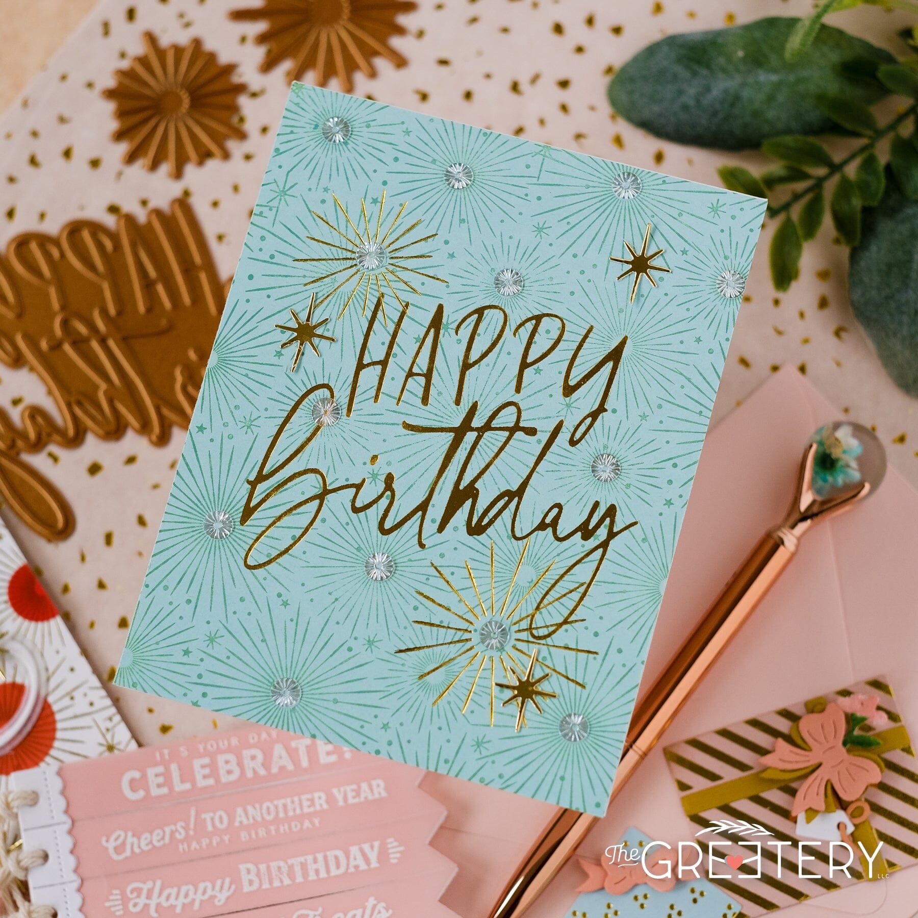 Sparkler Background Stamp