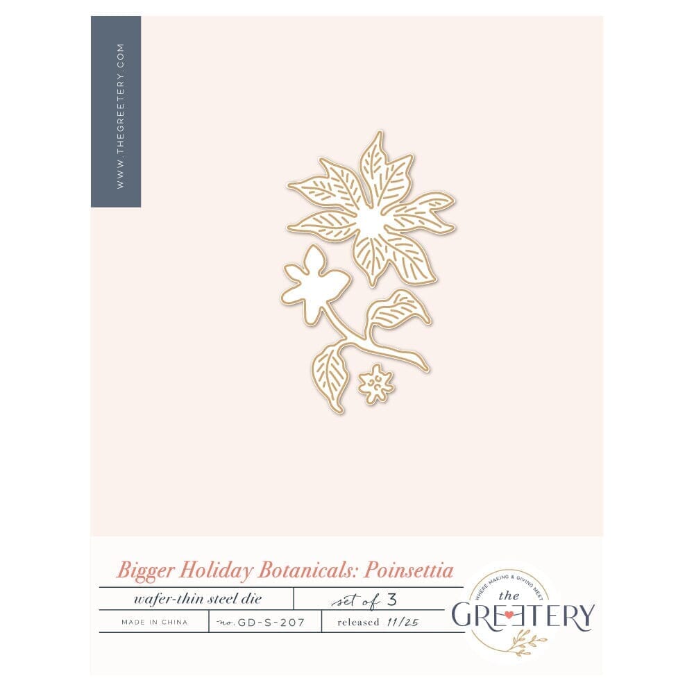 Bigger Holiday Botanicals: Poinsettia Die