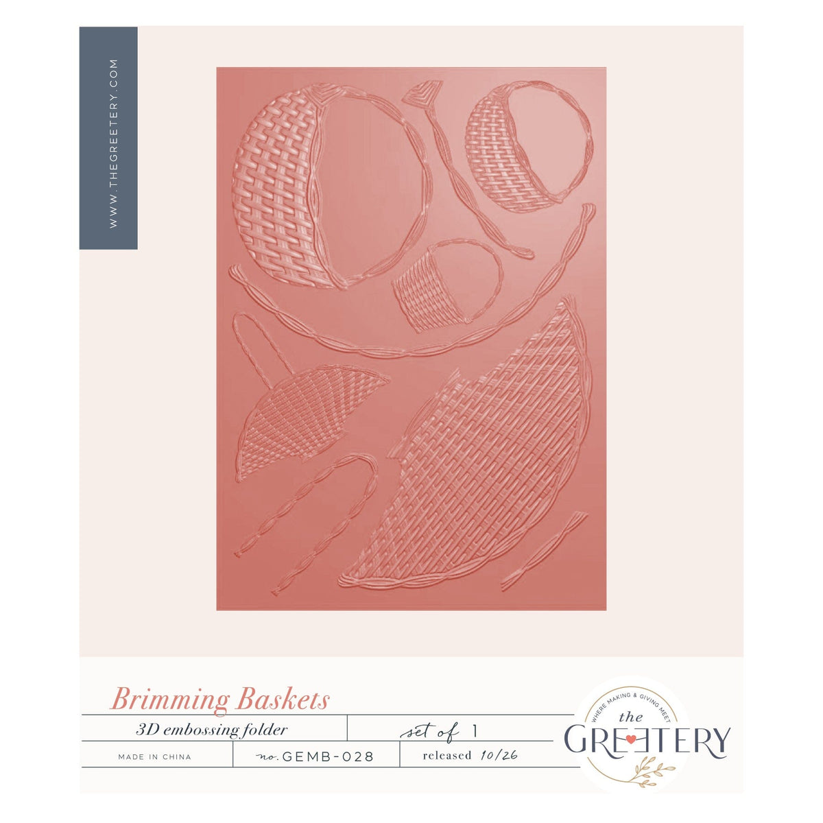 Brimming Baskets Embossing Folder