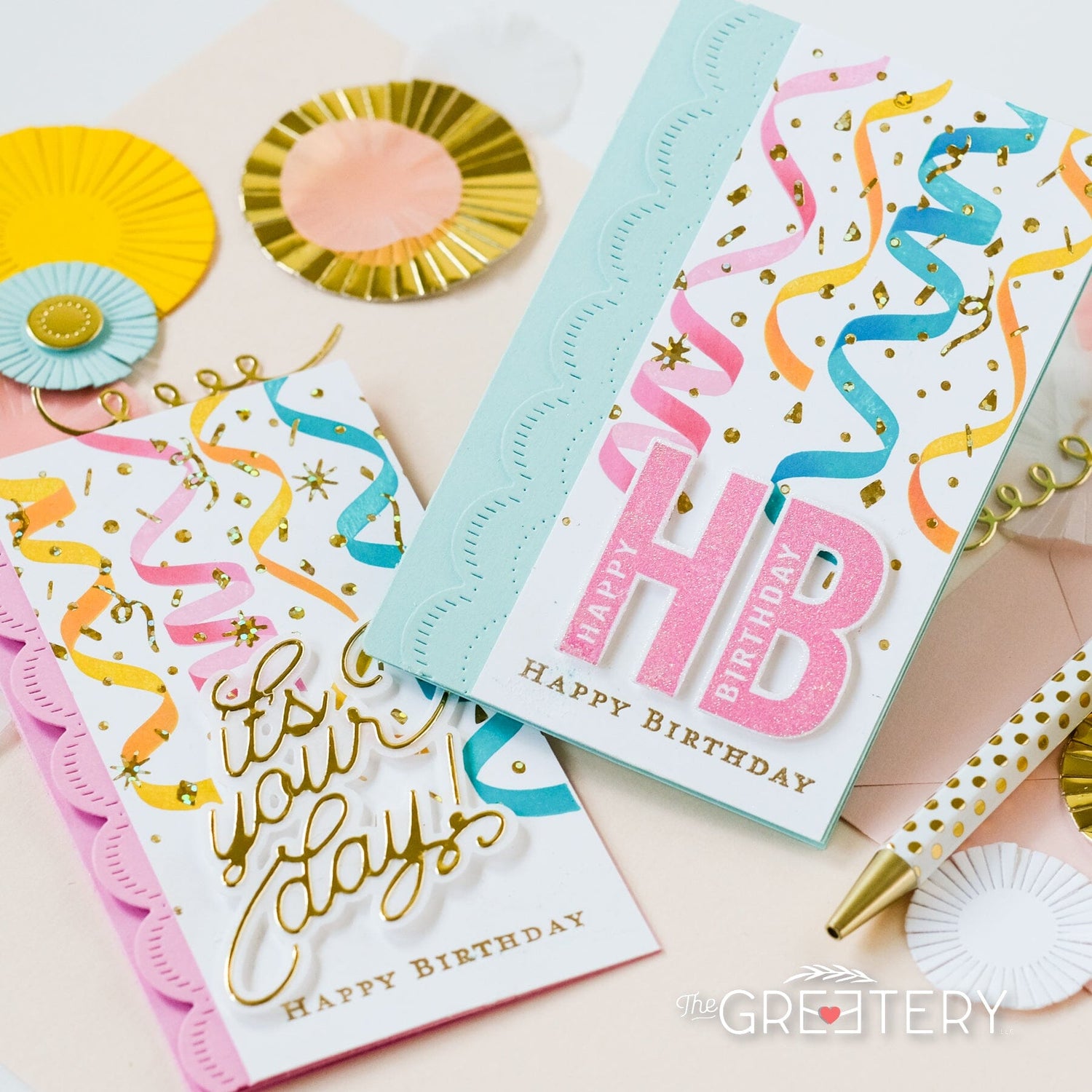 Four Square Birthday Tag Elements Die