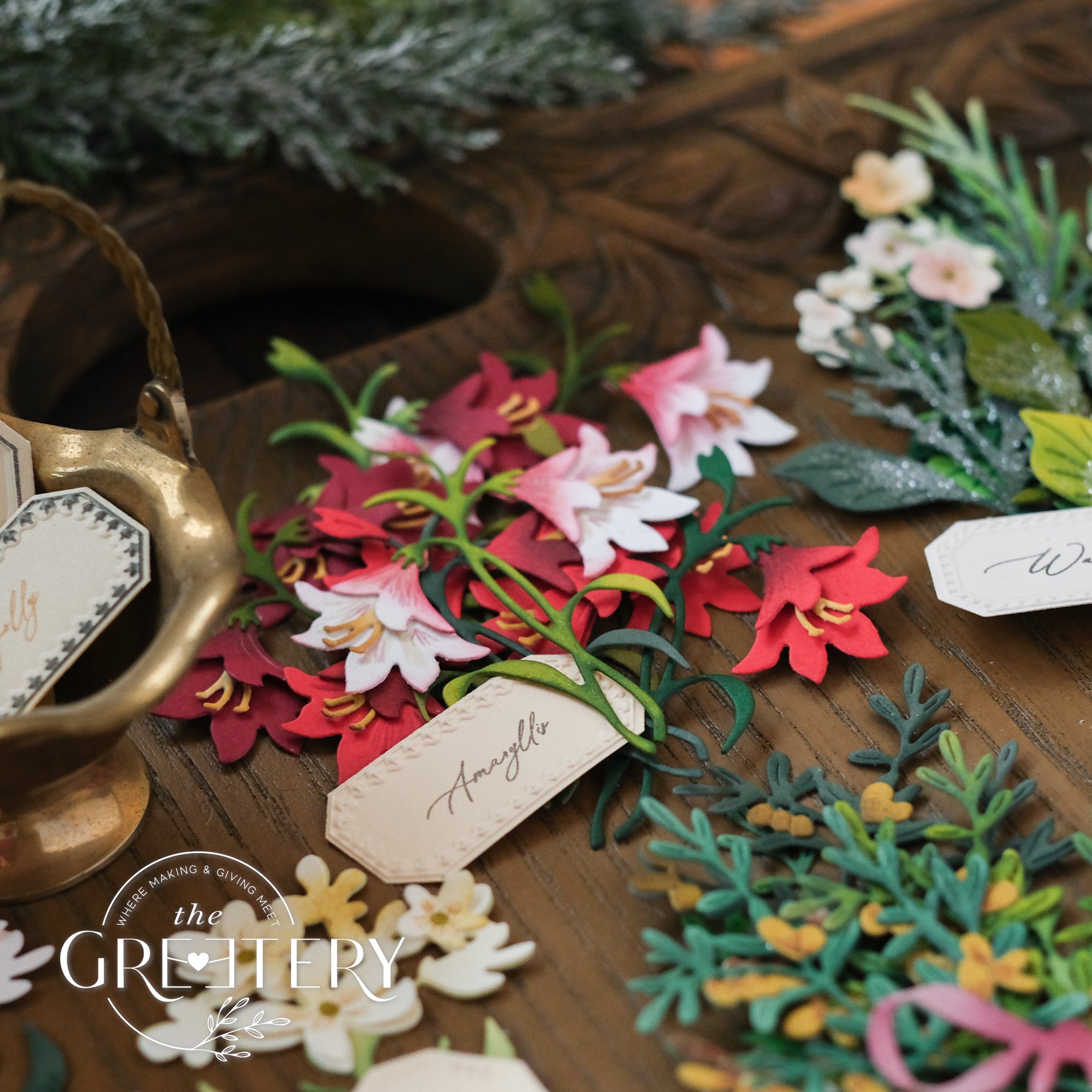 Winter Herbarium Labels Stamp Set