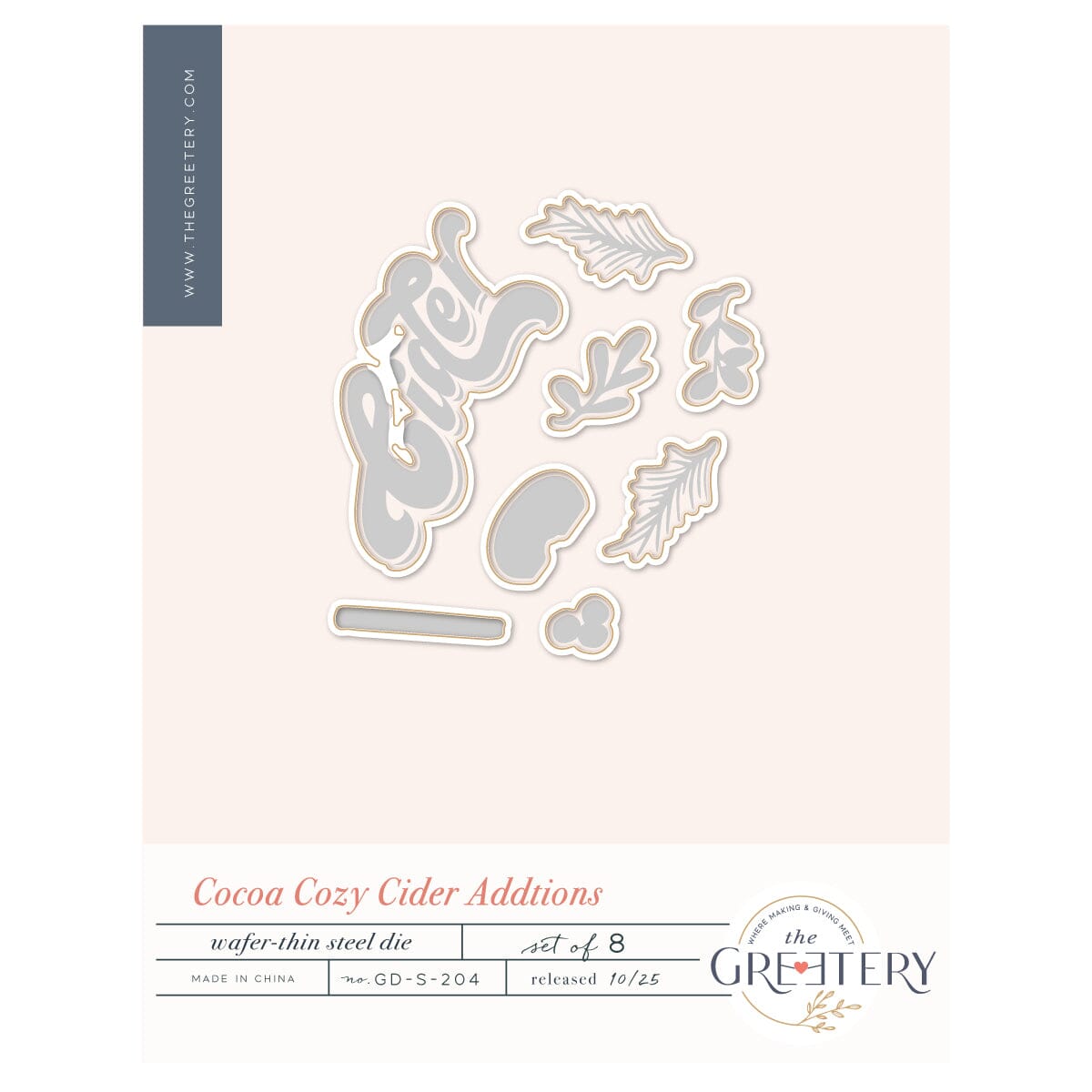 Cocoa Cozy Cider Additions Die