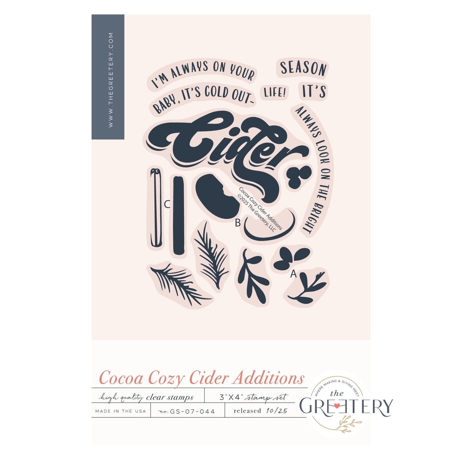 Cocoa Cozy Cider Additions Stamp Set