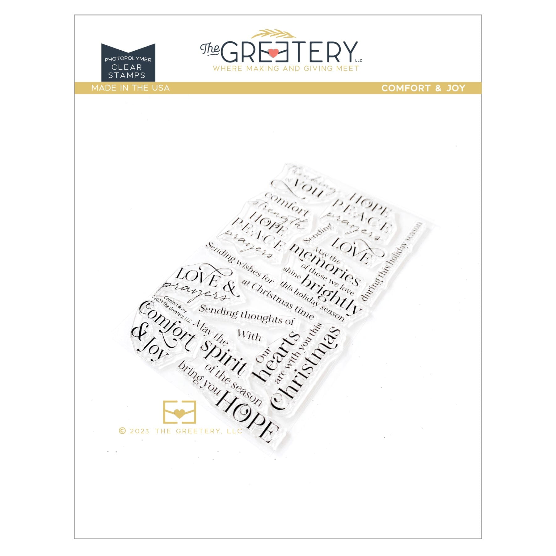 Comfort & Joy Stamp Set