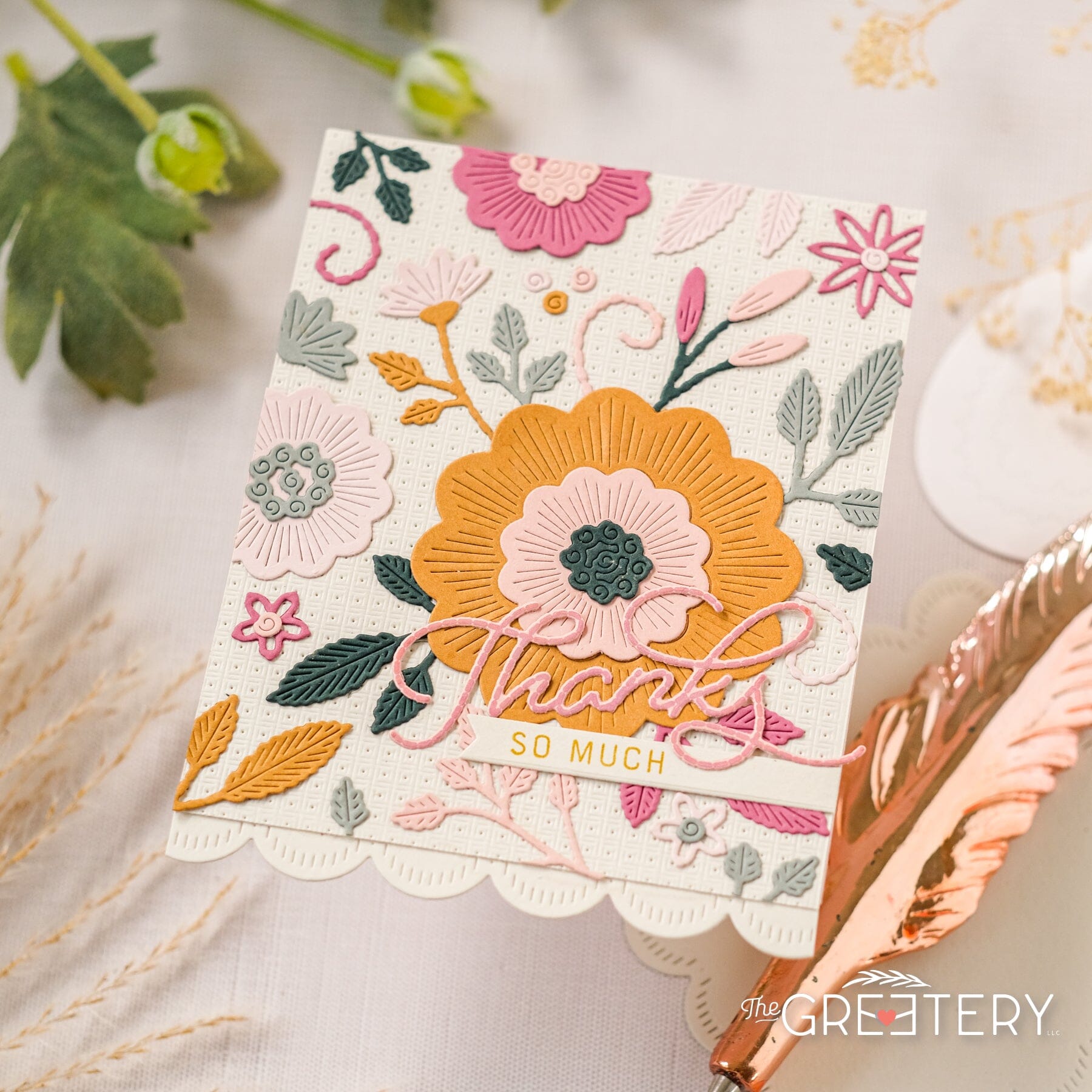 Embroidered Blooms Die