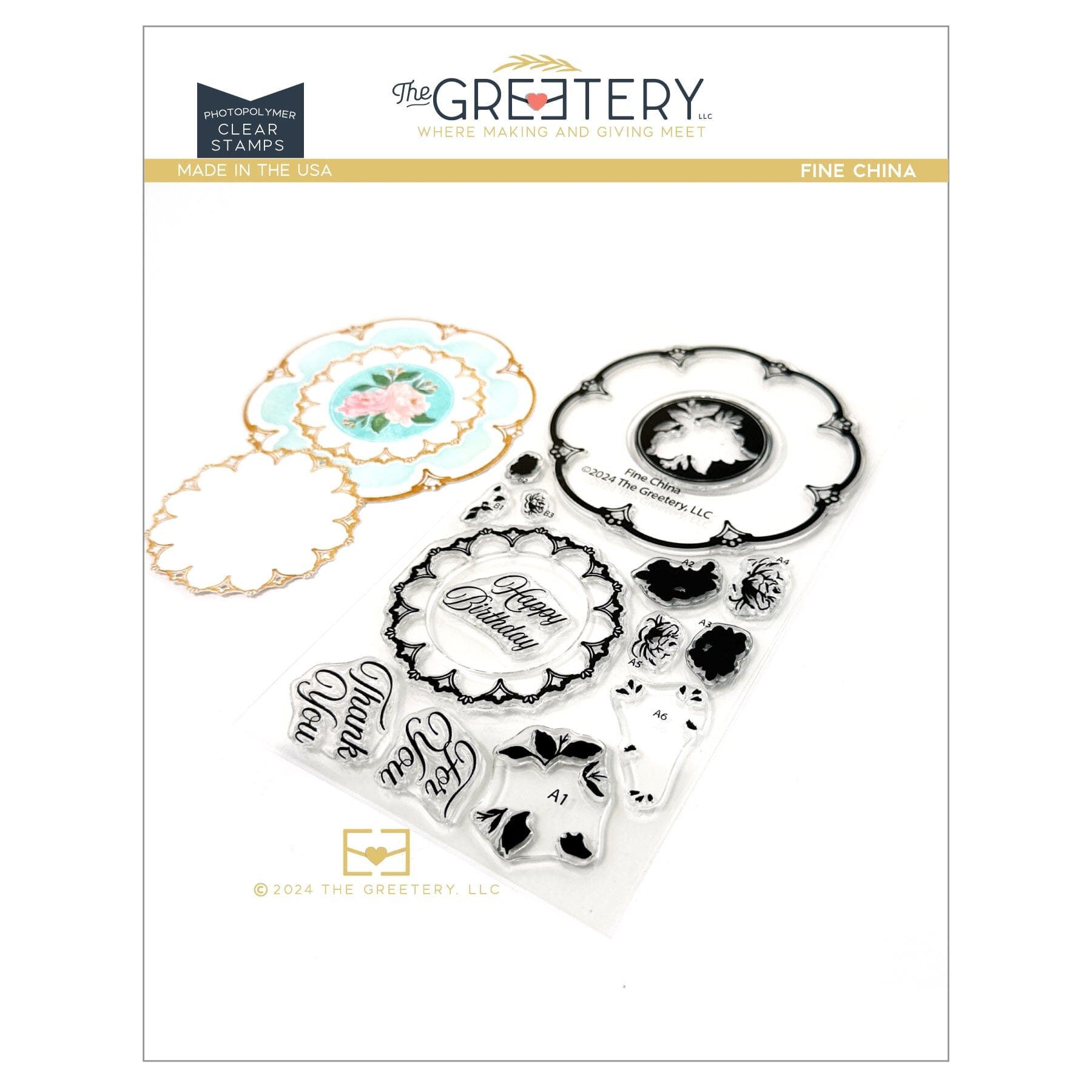 Fine China Stamp Set