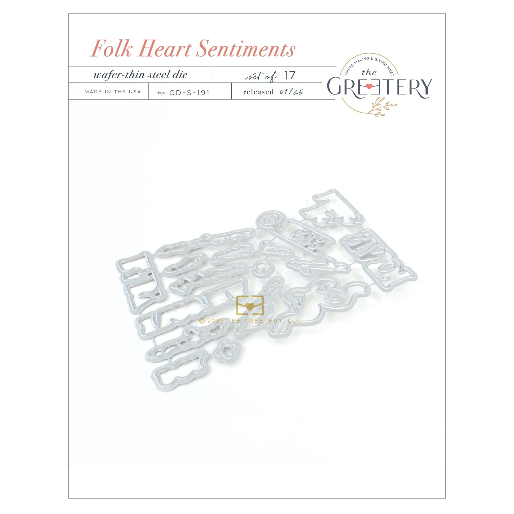 Folk Heart Sentiments Die
