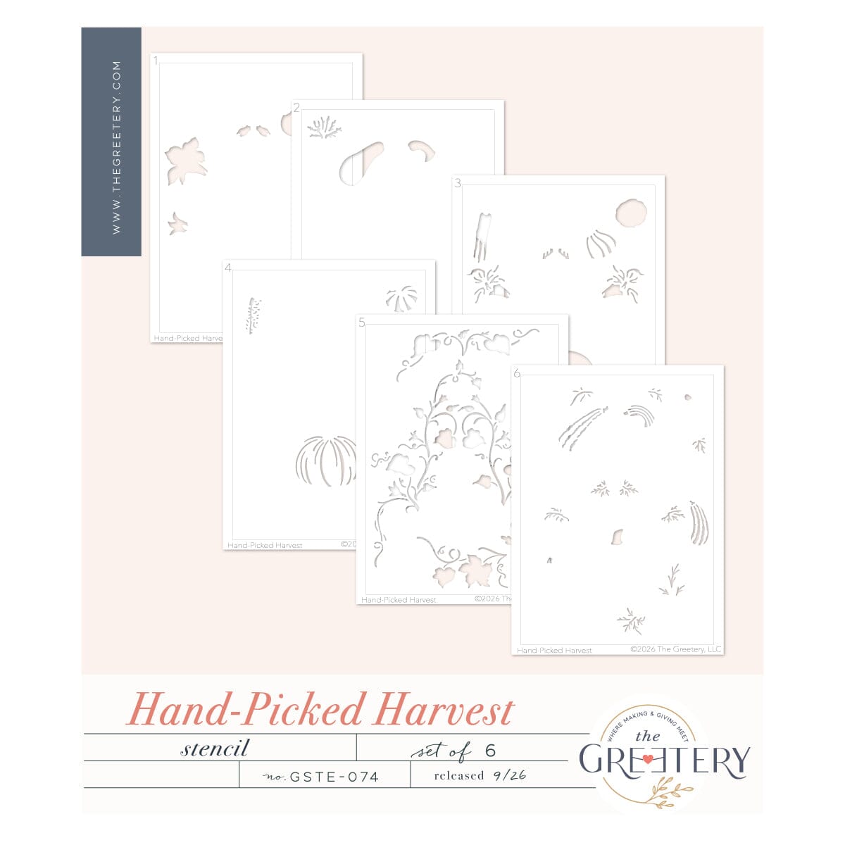 Hand-Picked Harvest Stencil