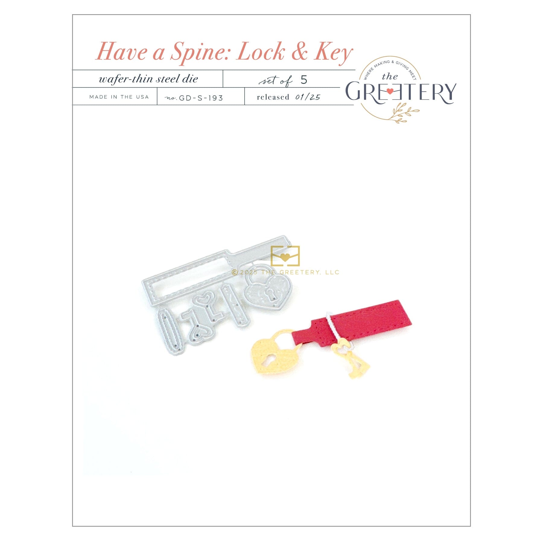 Have a Spine: Lock & Key Die