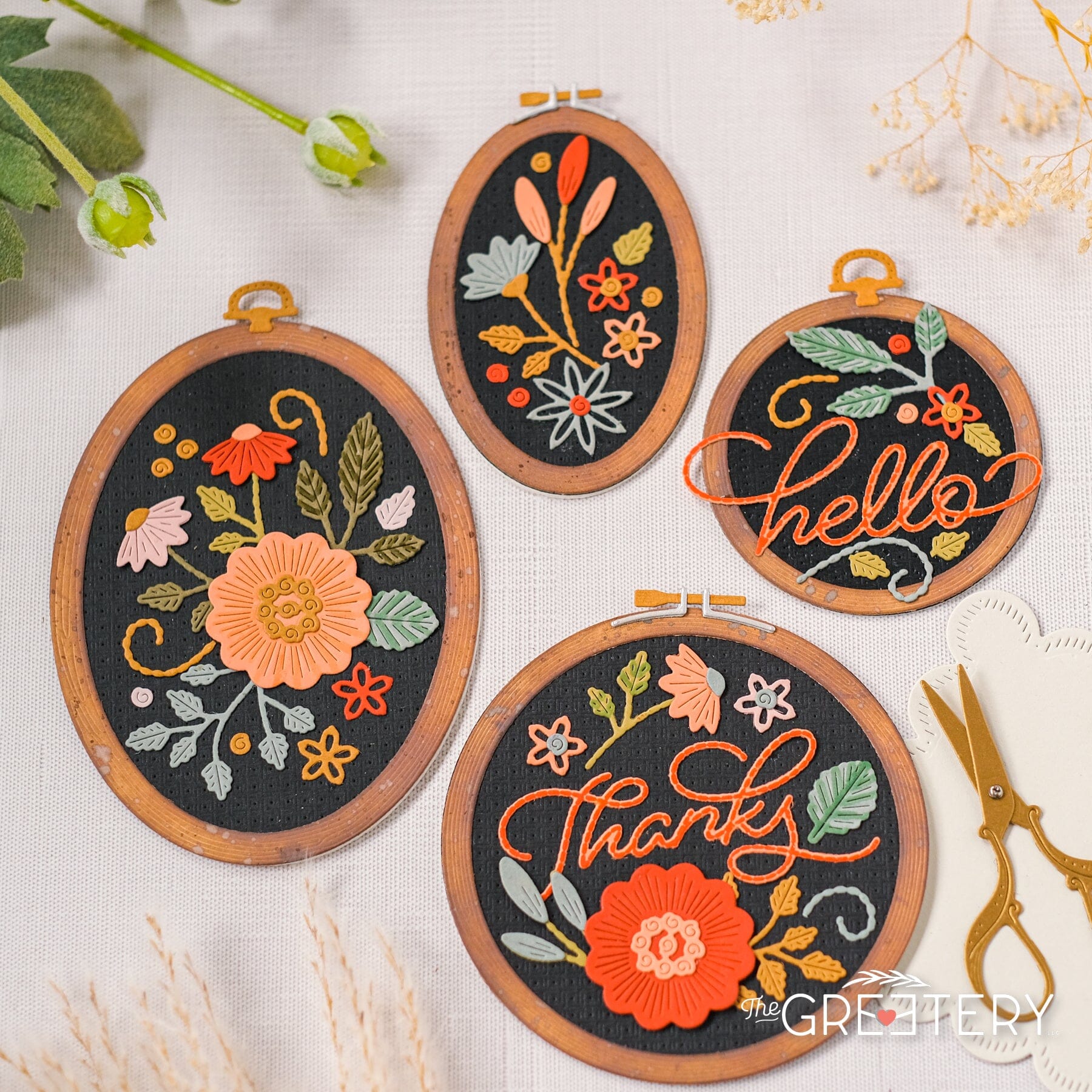 Embroidered Blooms Die