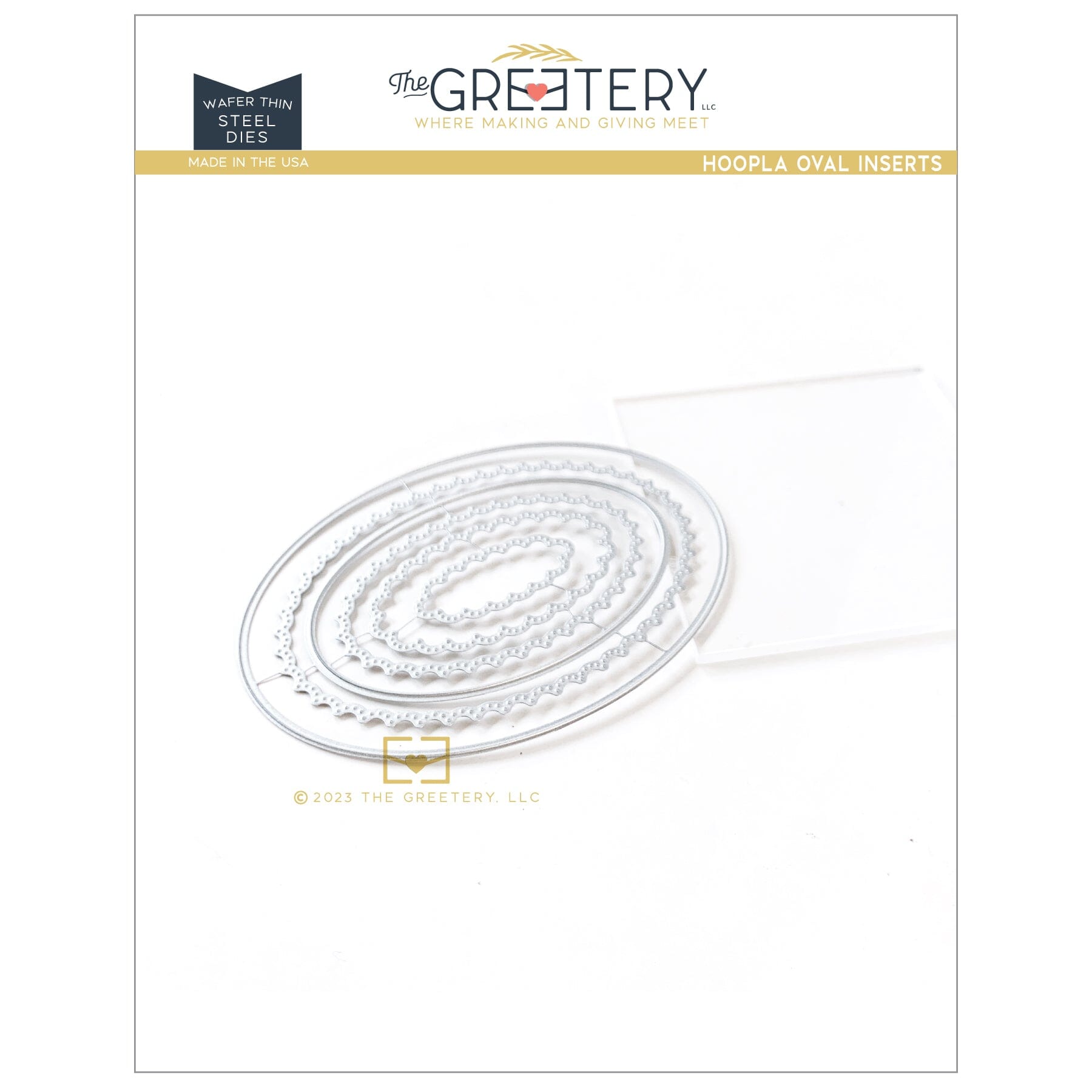 Hoopla Oval Inserts Die