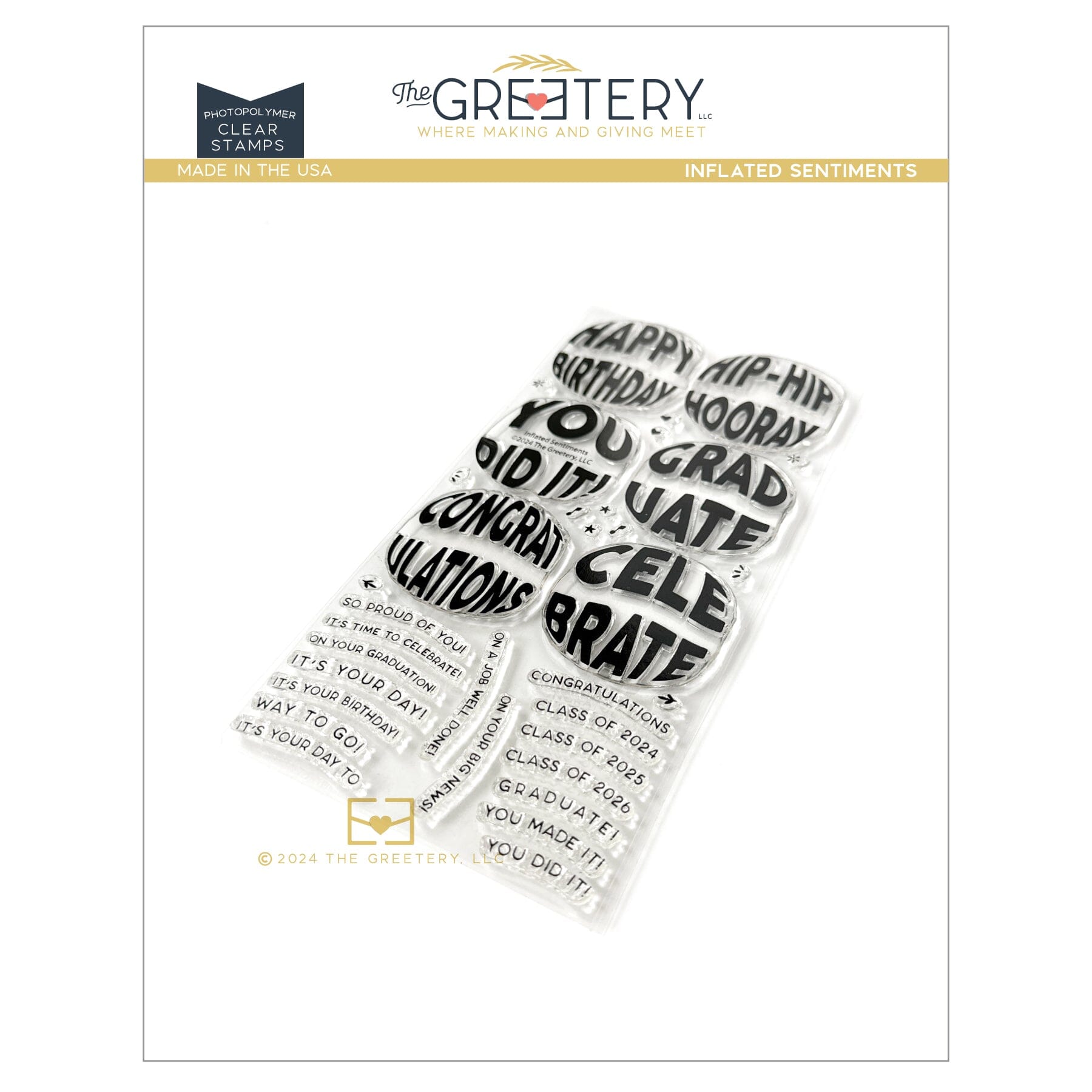 Inflated Sentiments Stamp Set