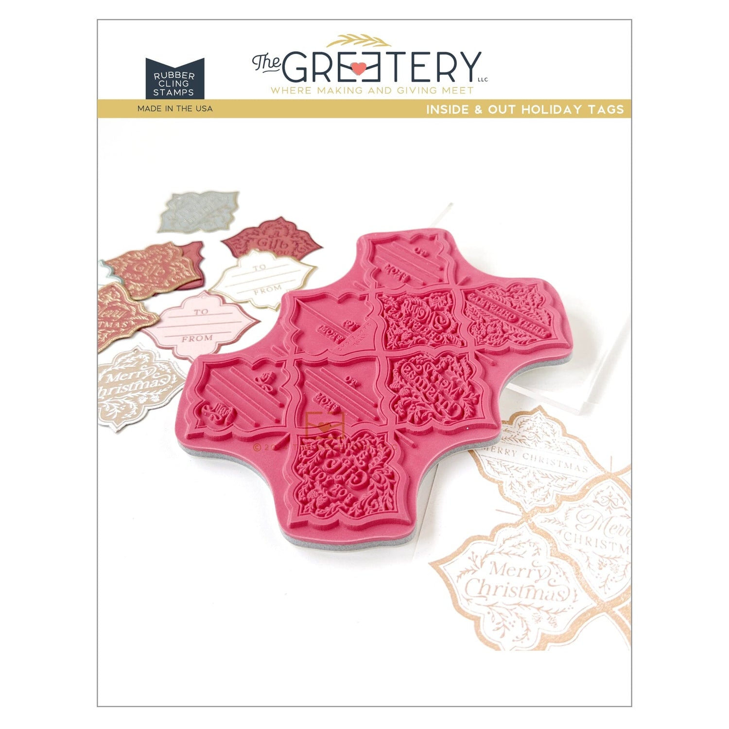 Inside & Out Holiday Tags Stamp