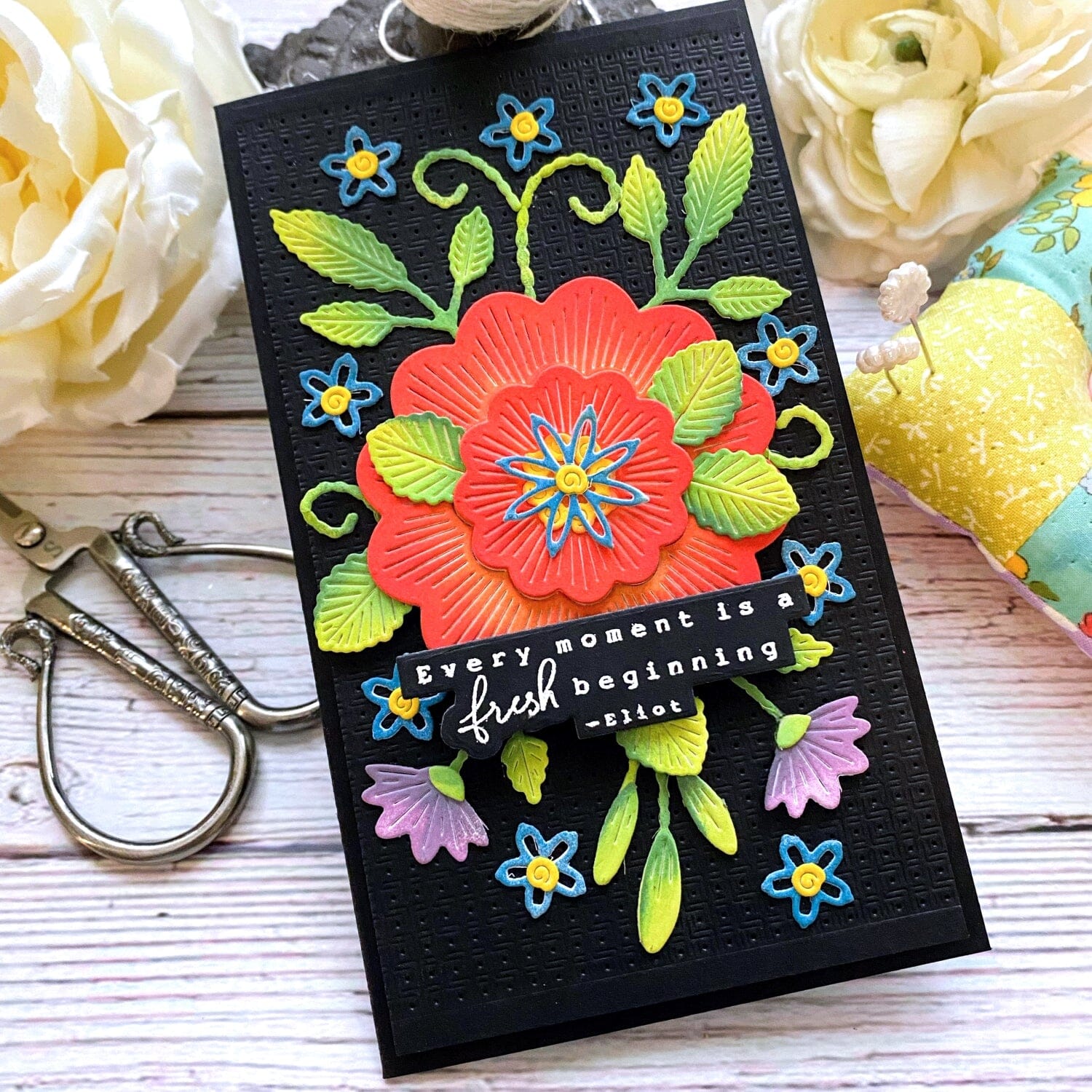 Embroidered Blooms Die