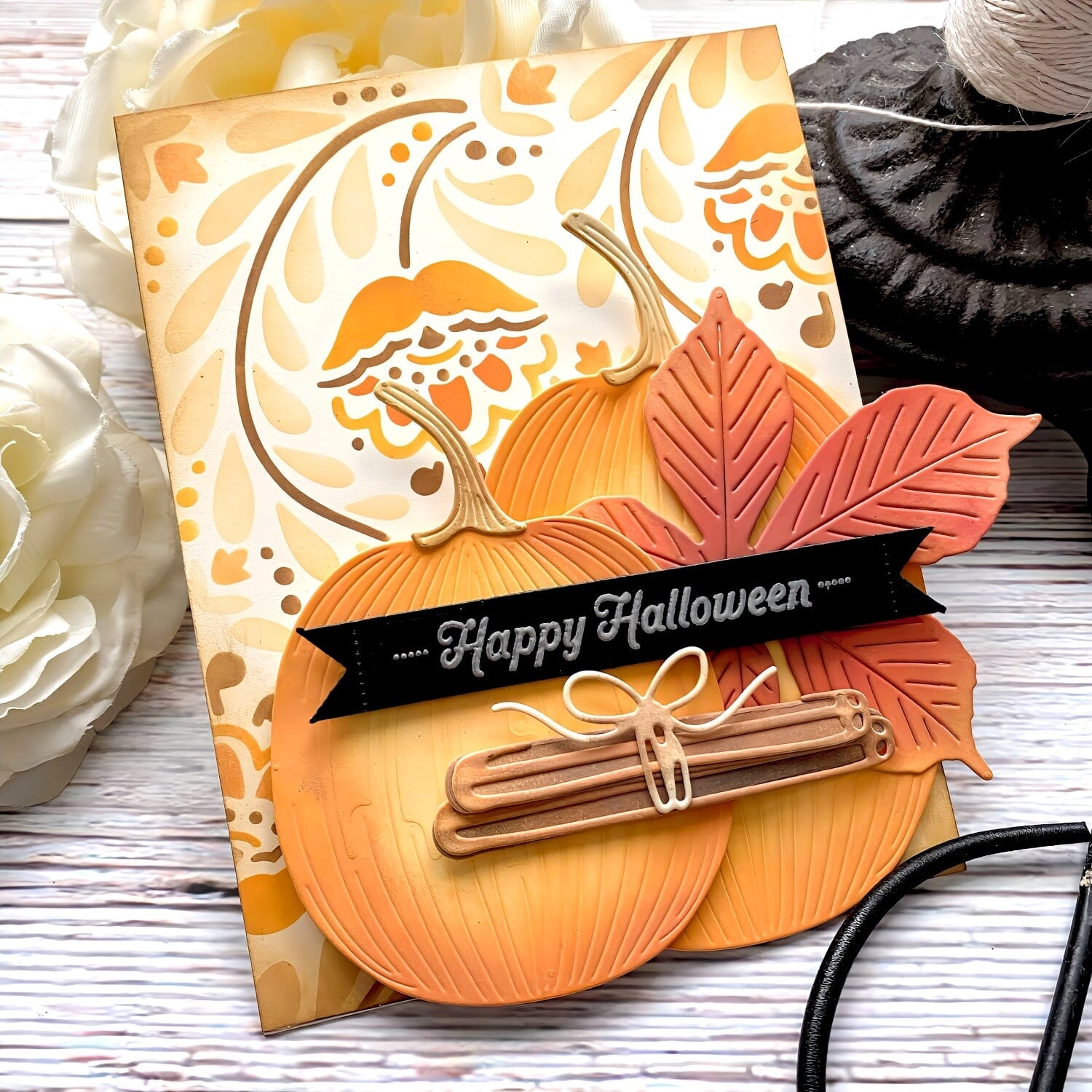 Tear Strip Tags Halloween Stamp Set
