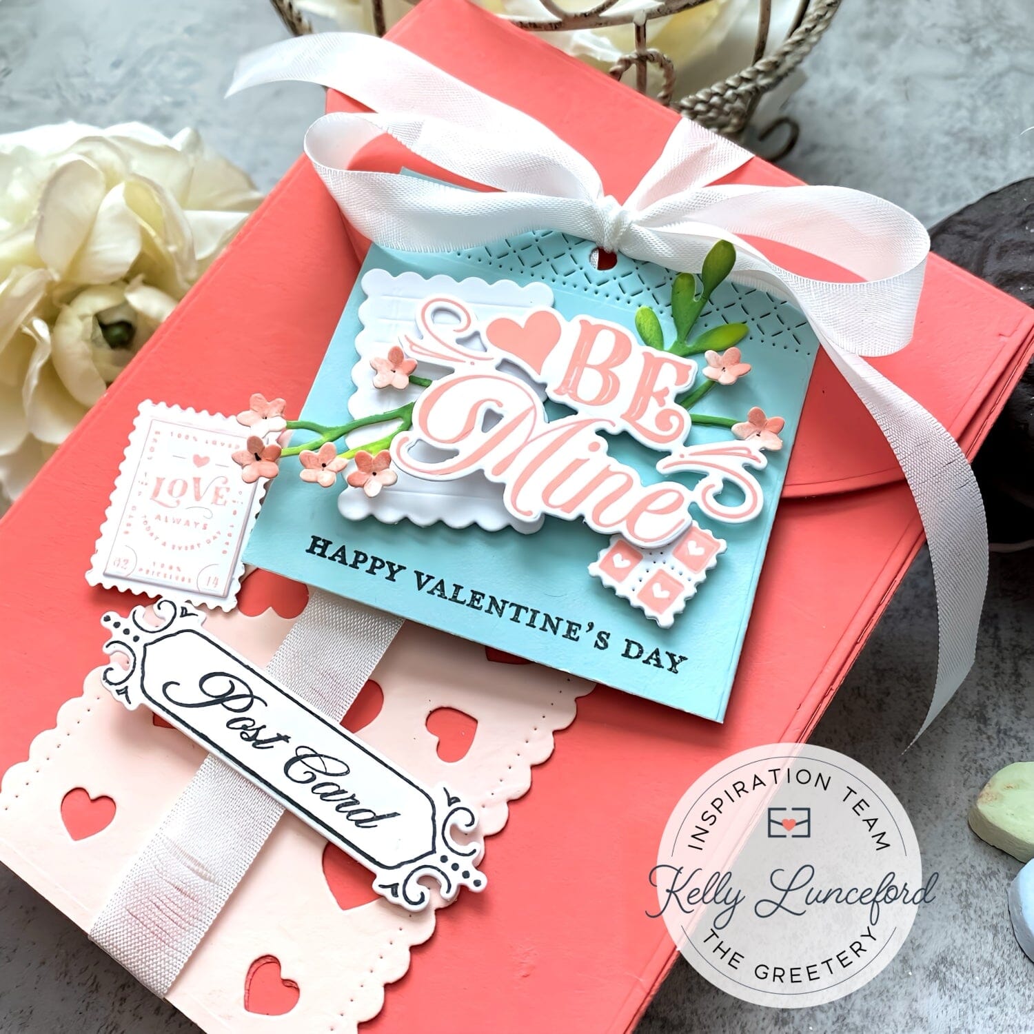 Four Square Valentine Tags Stamp Set