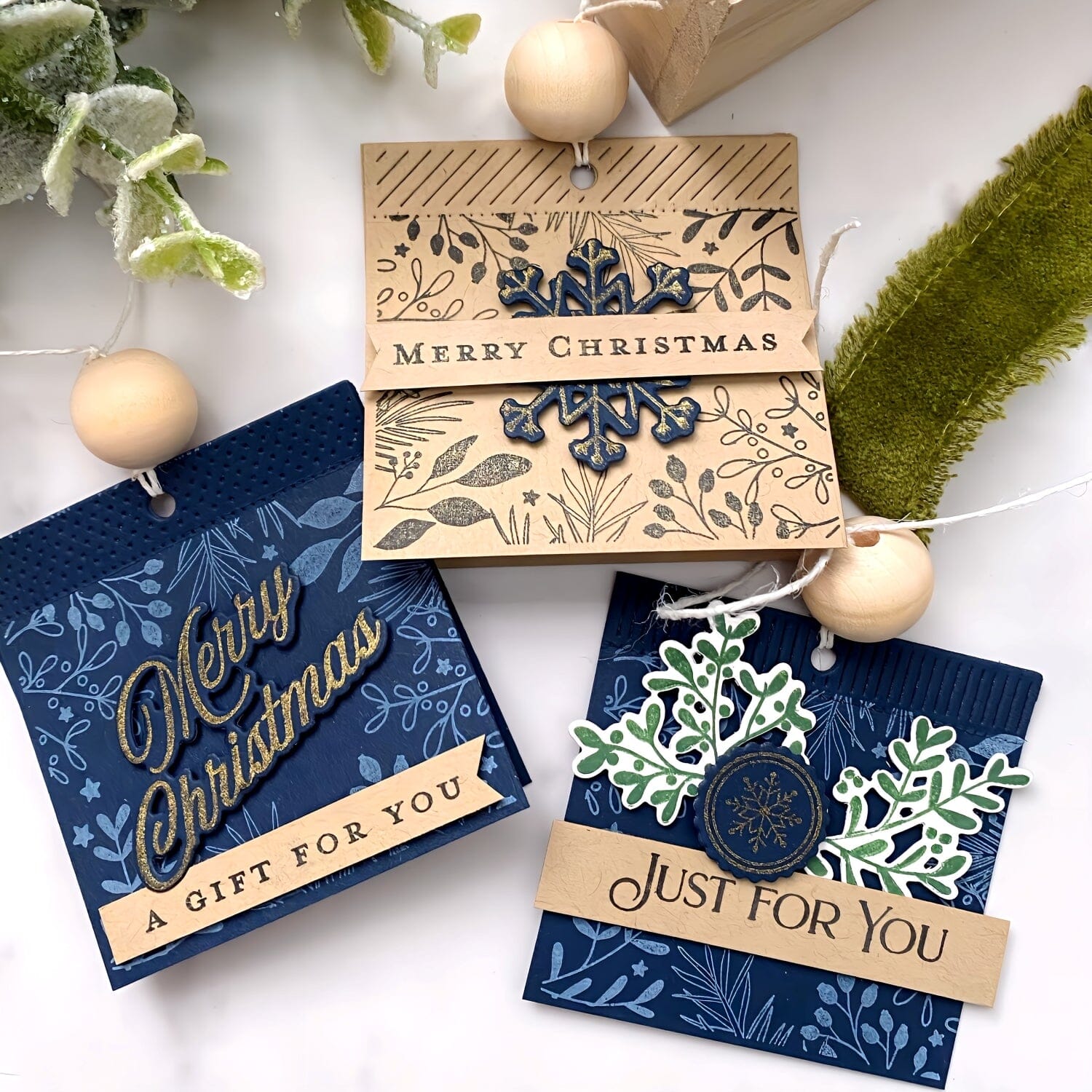 Four Square Holiday Tags Stamp Set