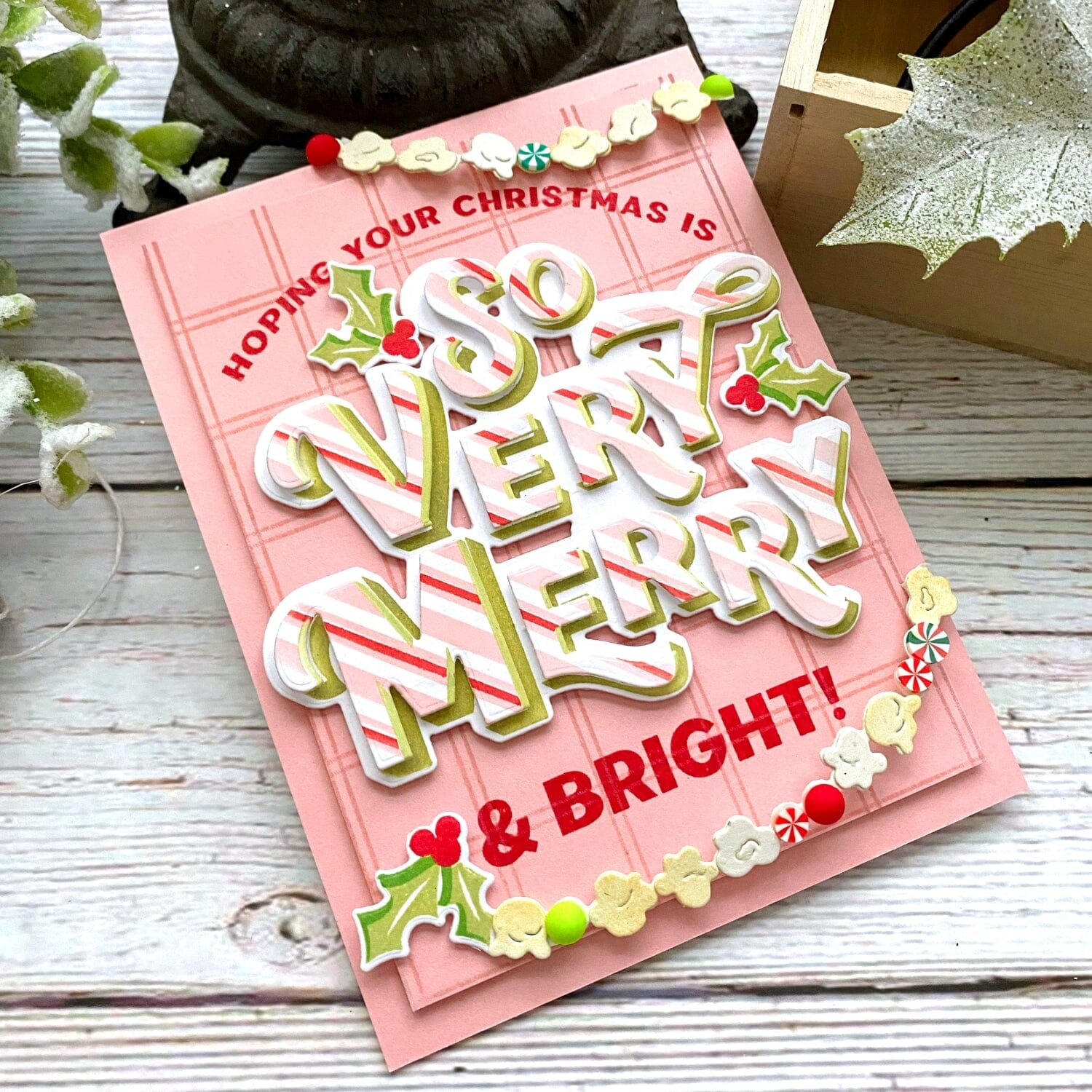 Plaid Tidings: Very Merry Stencil
