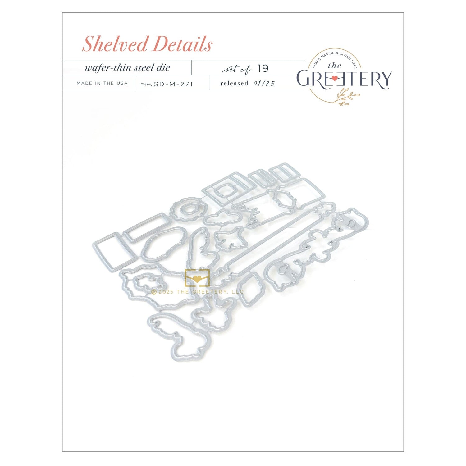 Shelved Details Die