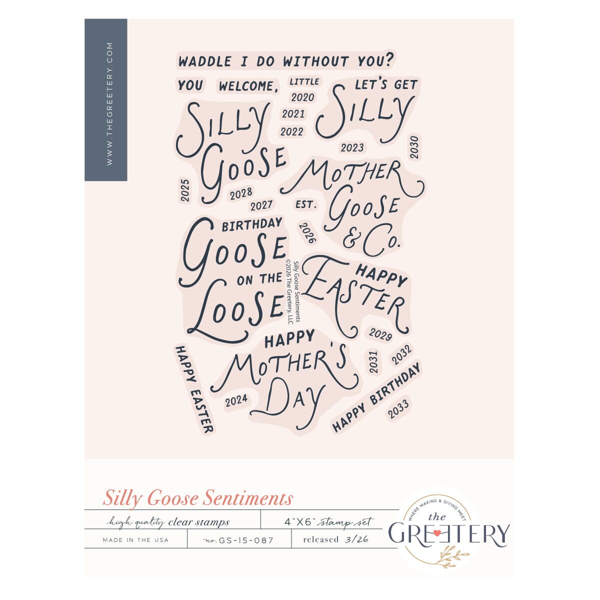 Silly Goose Sentiments Stamp Set