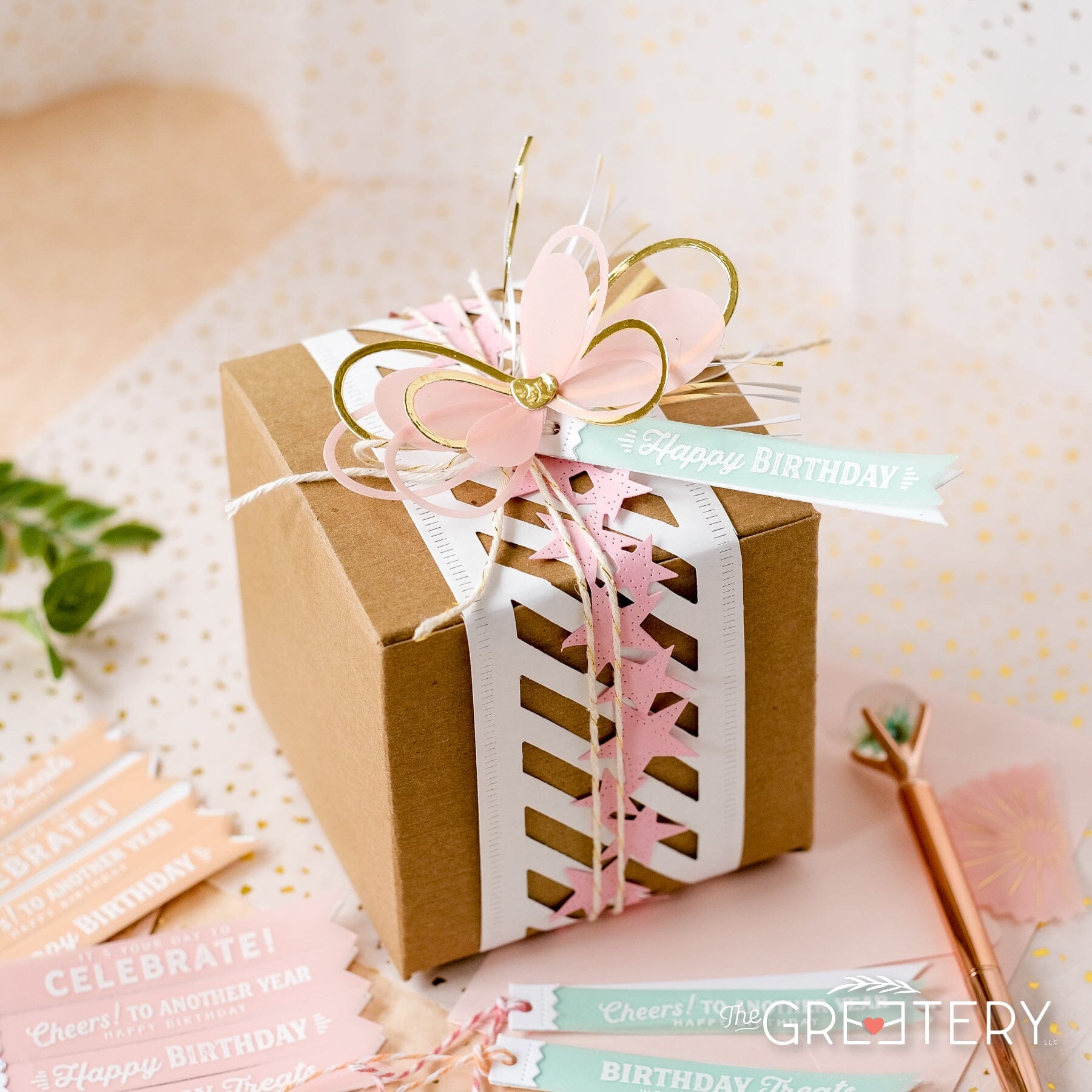 Tear Strip Tags: Birthday Stamp Set