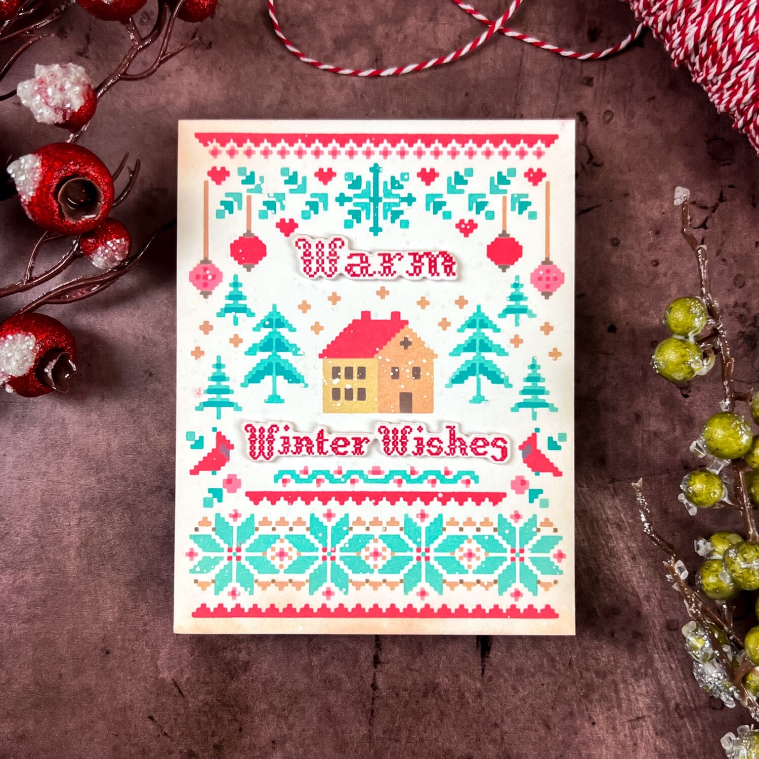 Christmas Sampler Sentiments Die