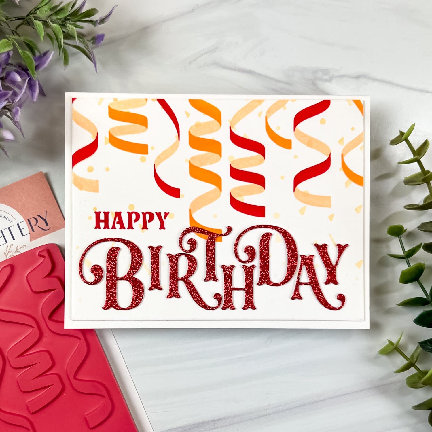 Flourished Phrases Birthday Die