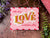 Flourished Phrases Love Stencil