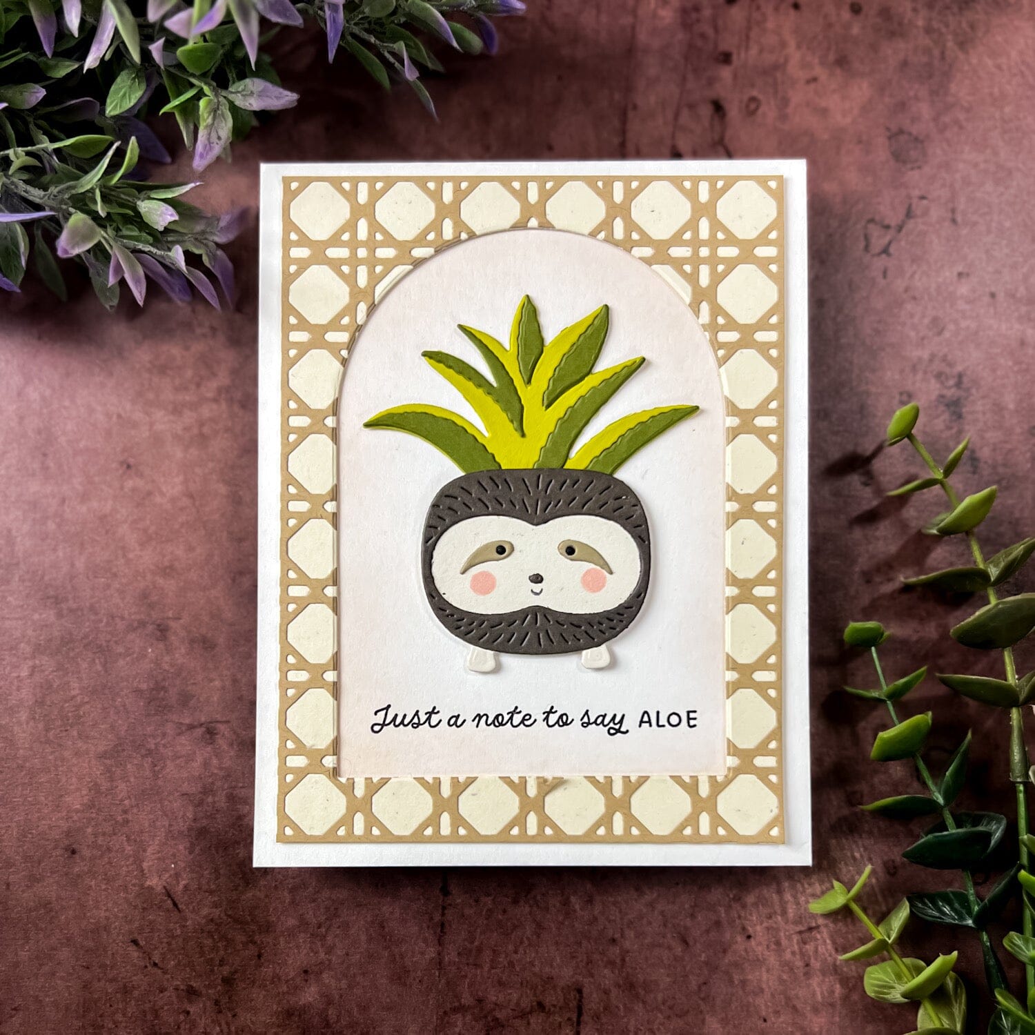 Woven Cane Background Die