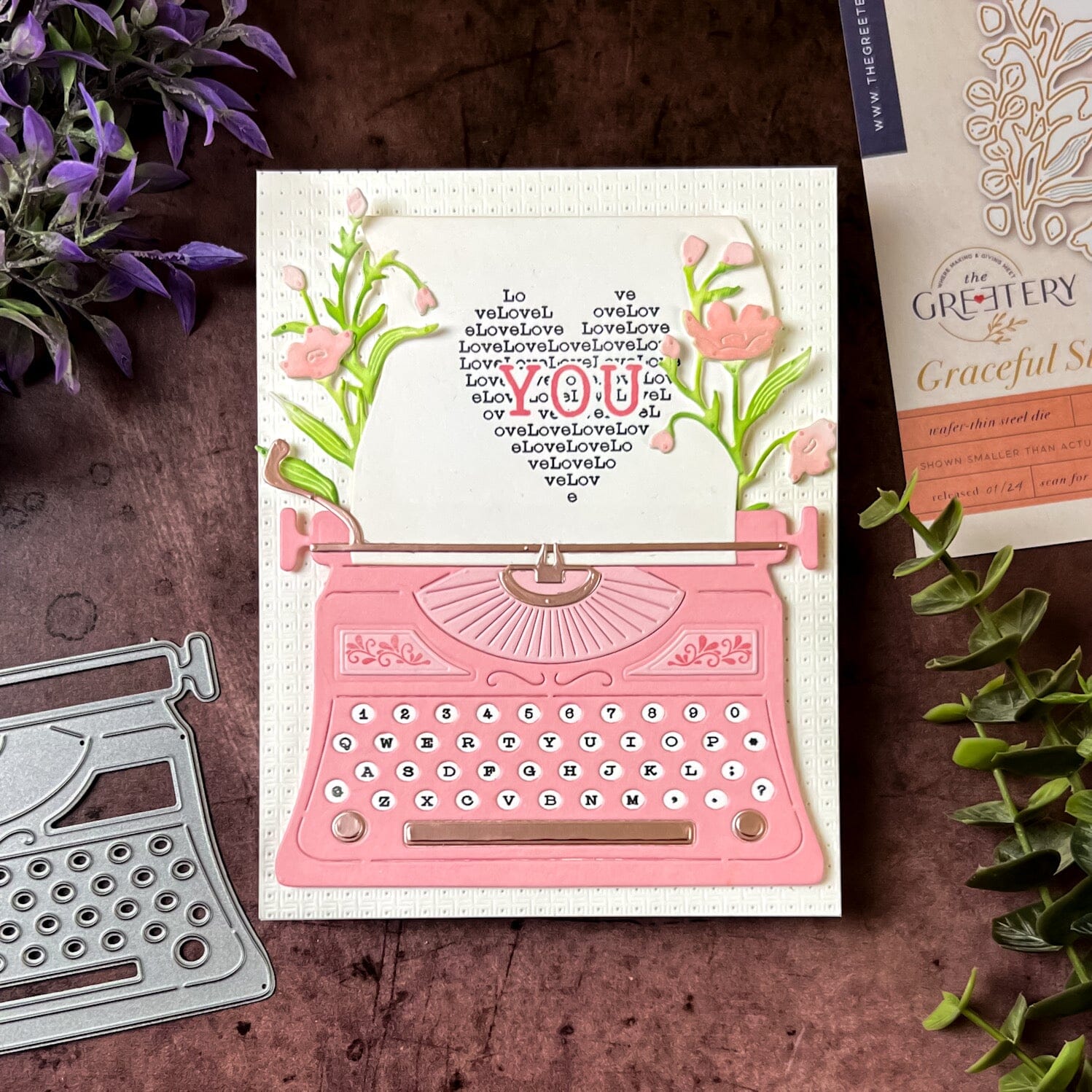 Vintage Type Stamp + Cut Combo